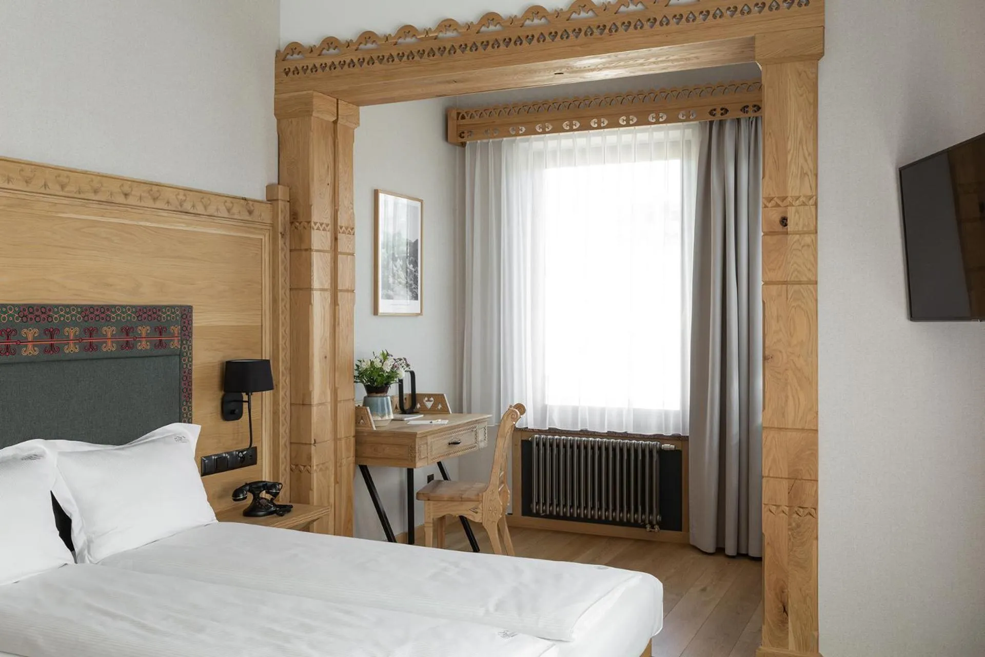 Bed in Aparthotel Cristina