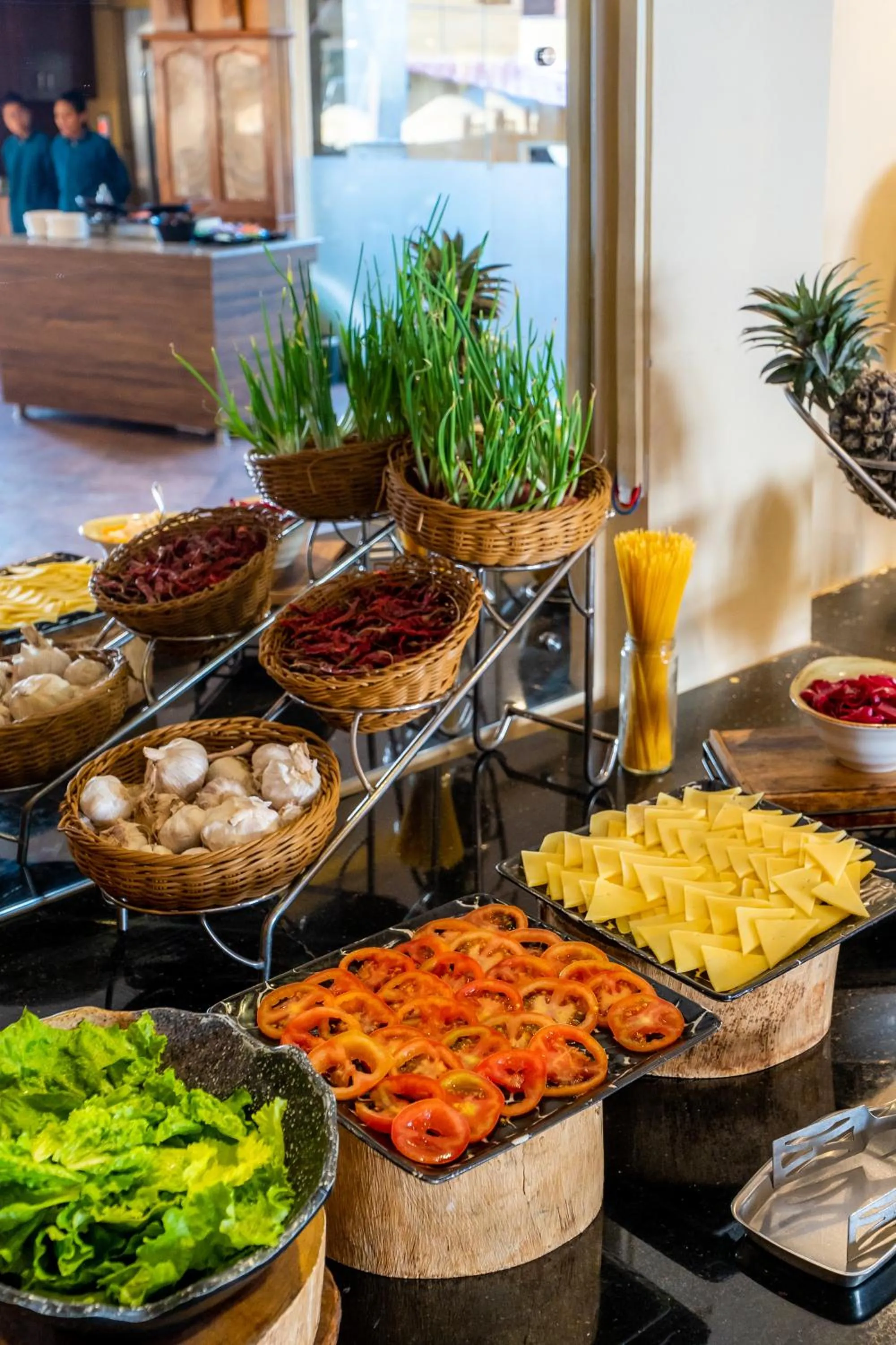 Buffet breakfast in Aagantuk Resort