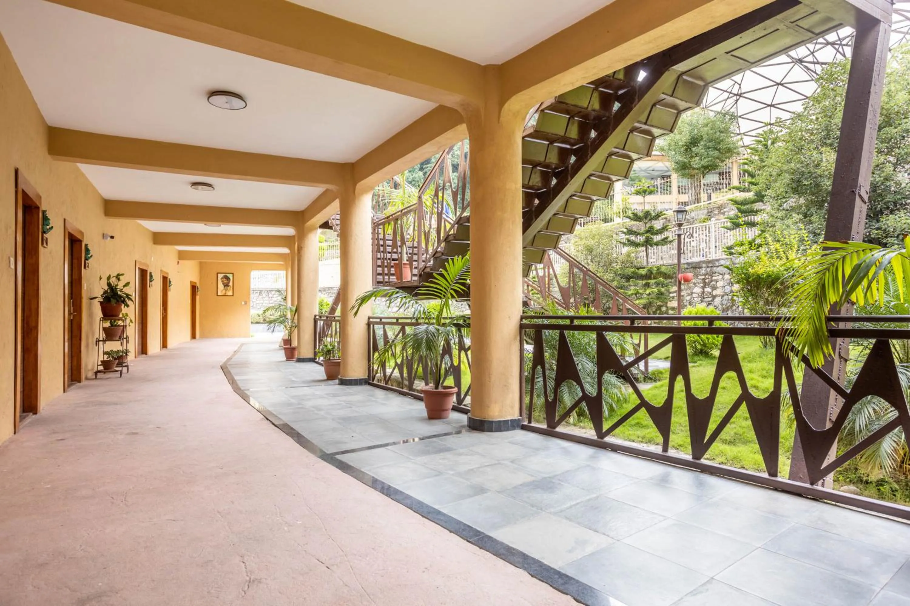 Garden view in Aagantuk Resort