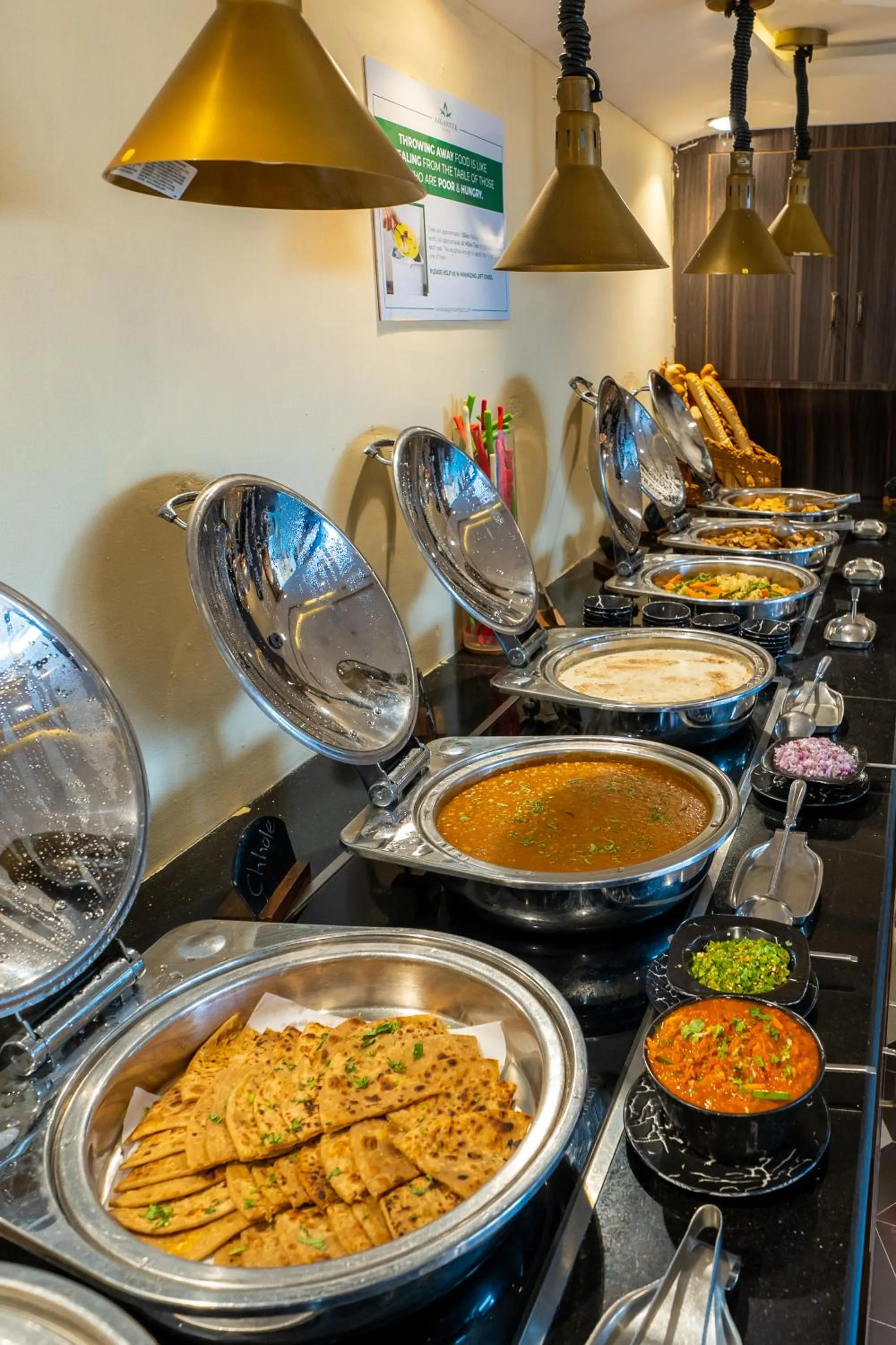 Buffet breakfast in Aagantuk Resort