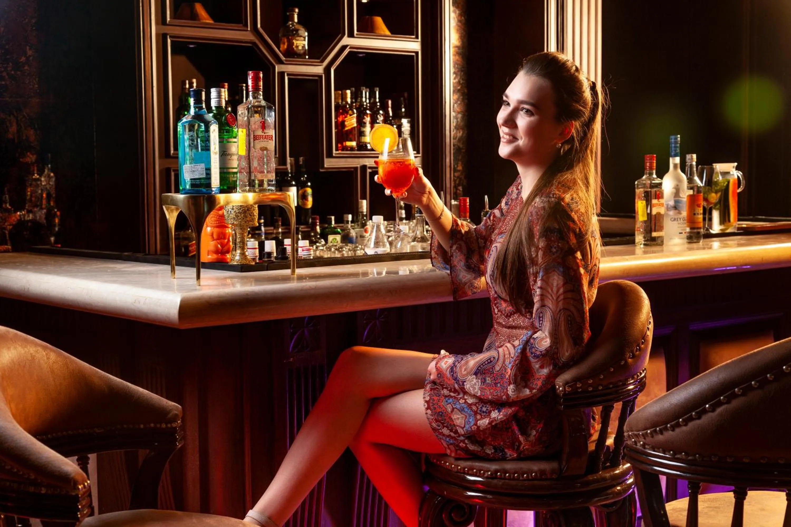 Lounge or bar in Seven Seas Hotel