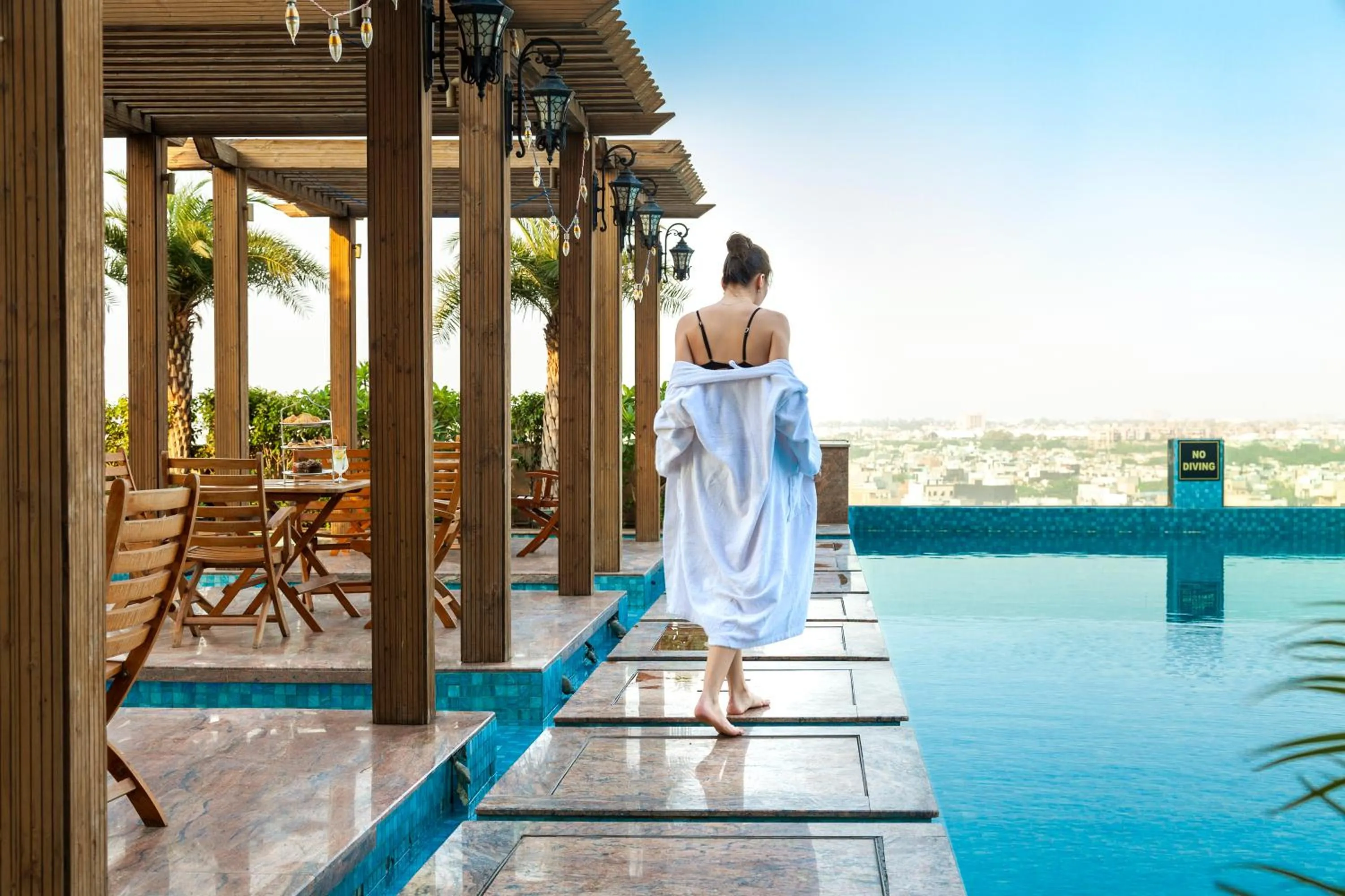 Swimming pool in Seven Seas Hotel
