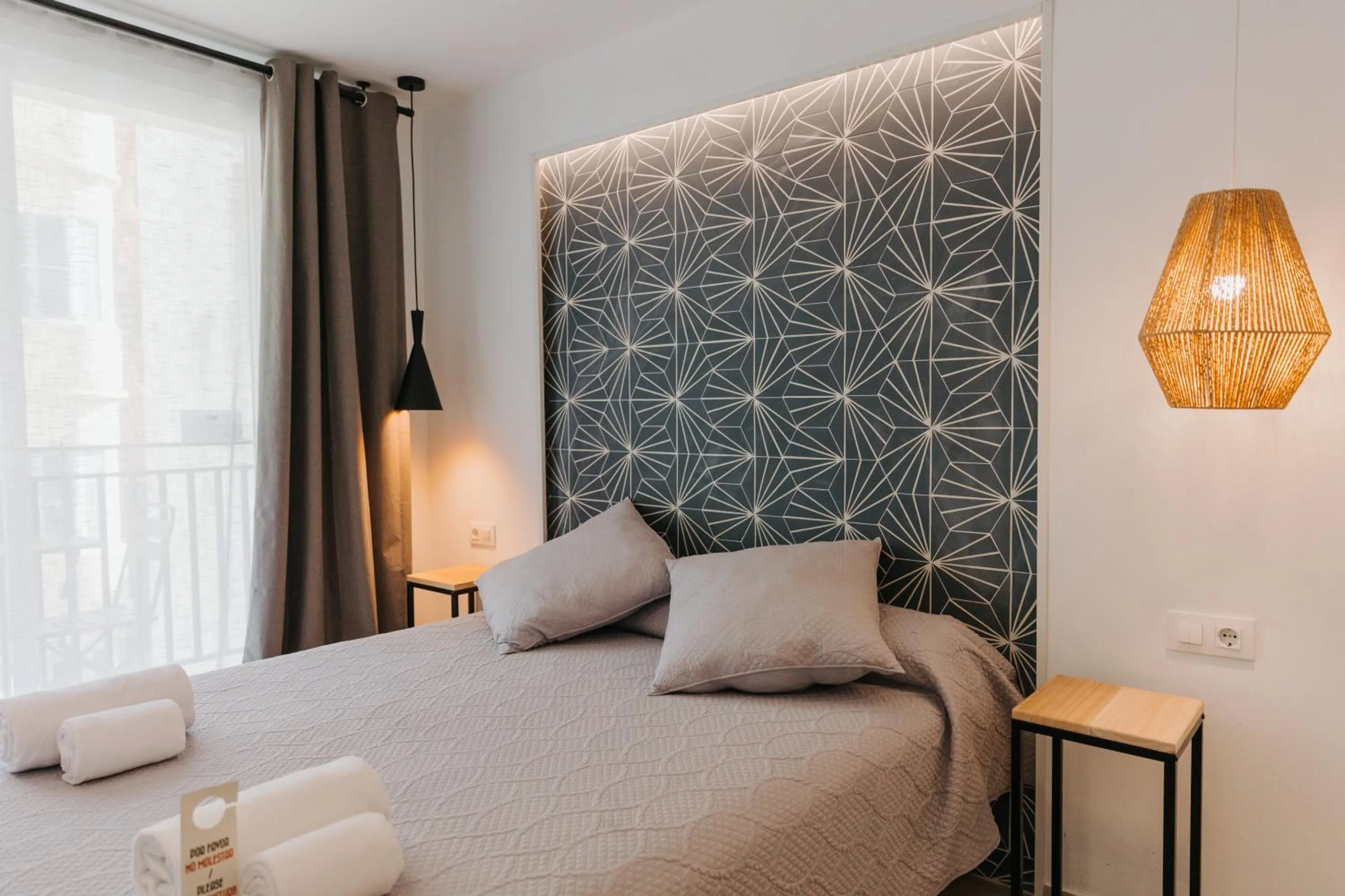 Bed in Hulot B&B Valencia