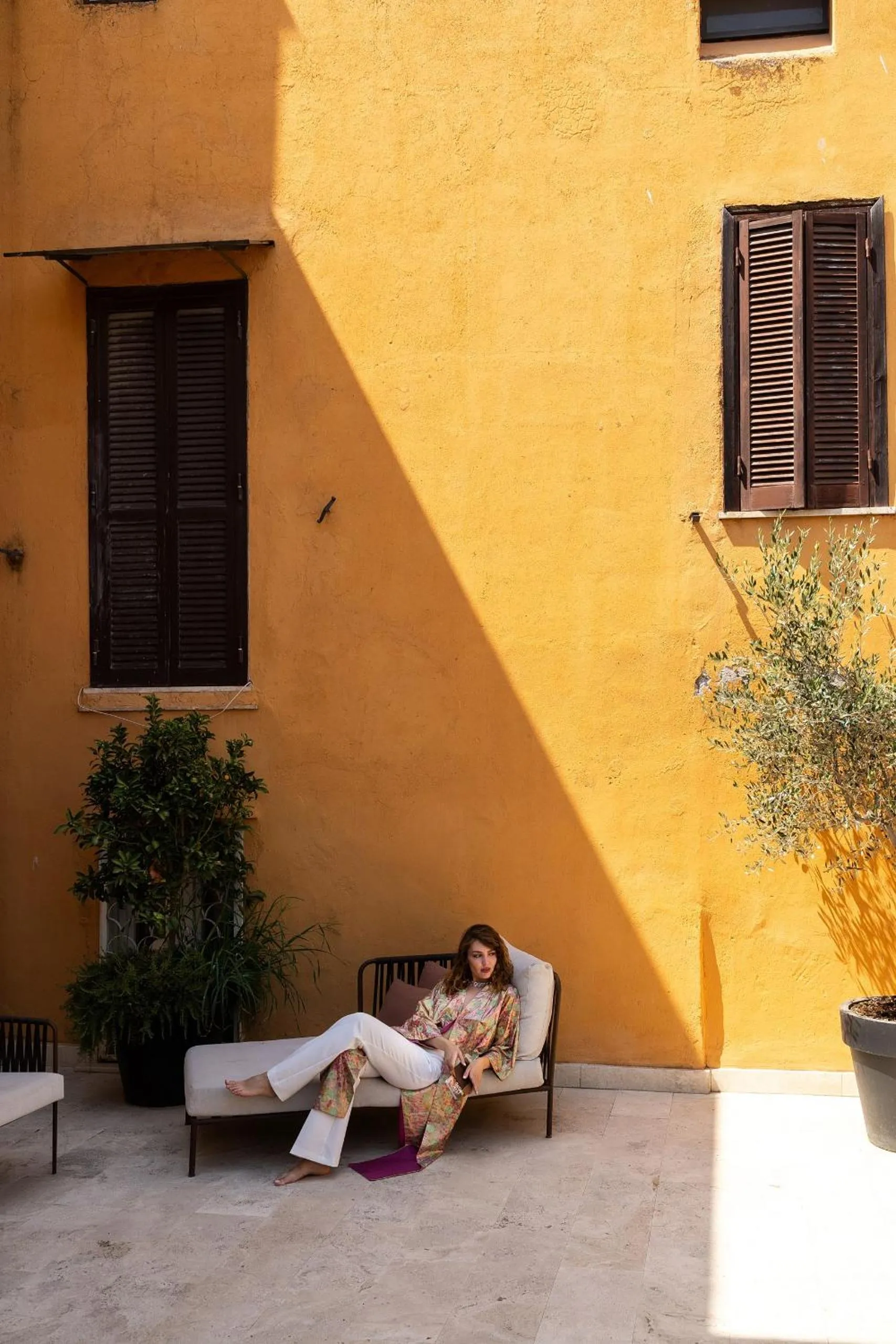 Patio in Room Mate Collection Filippo, Rome-Fontana di Trevi