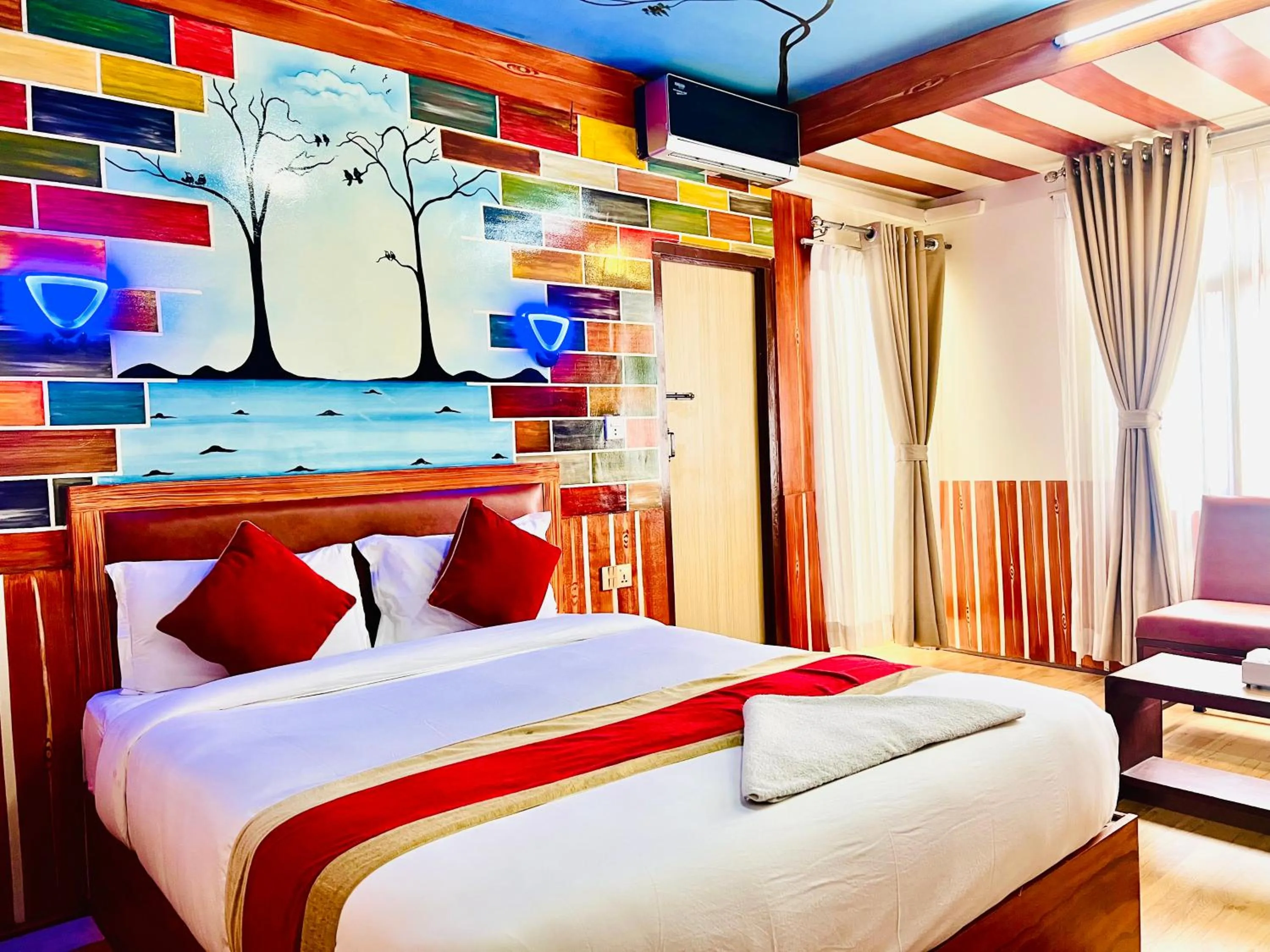 Bed in Thamel Seasons Hotel