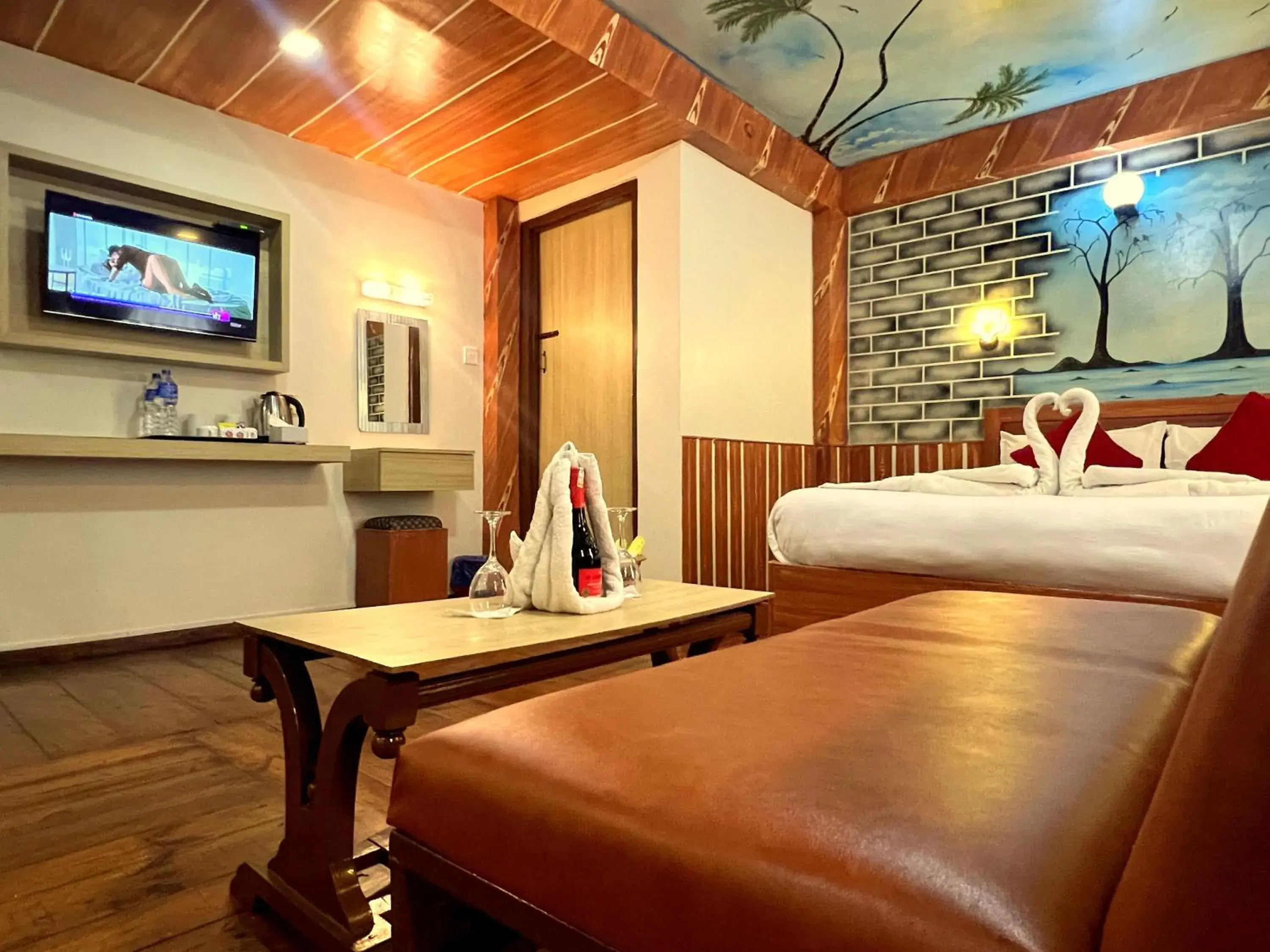Deluxe Double Room with Bath in Thamel Seasons Hotel Deluxe Double Room with Bath in Thamel Seasons Hotel