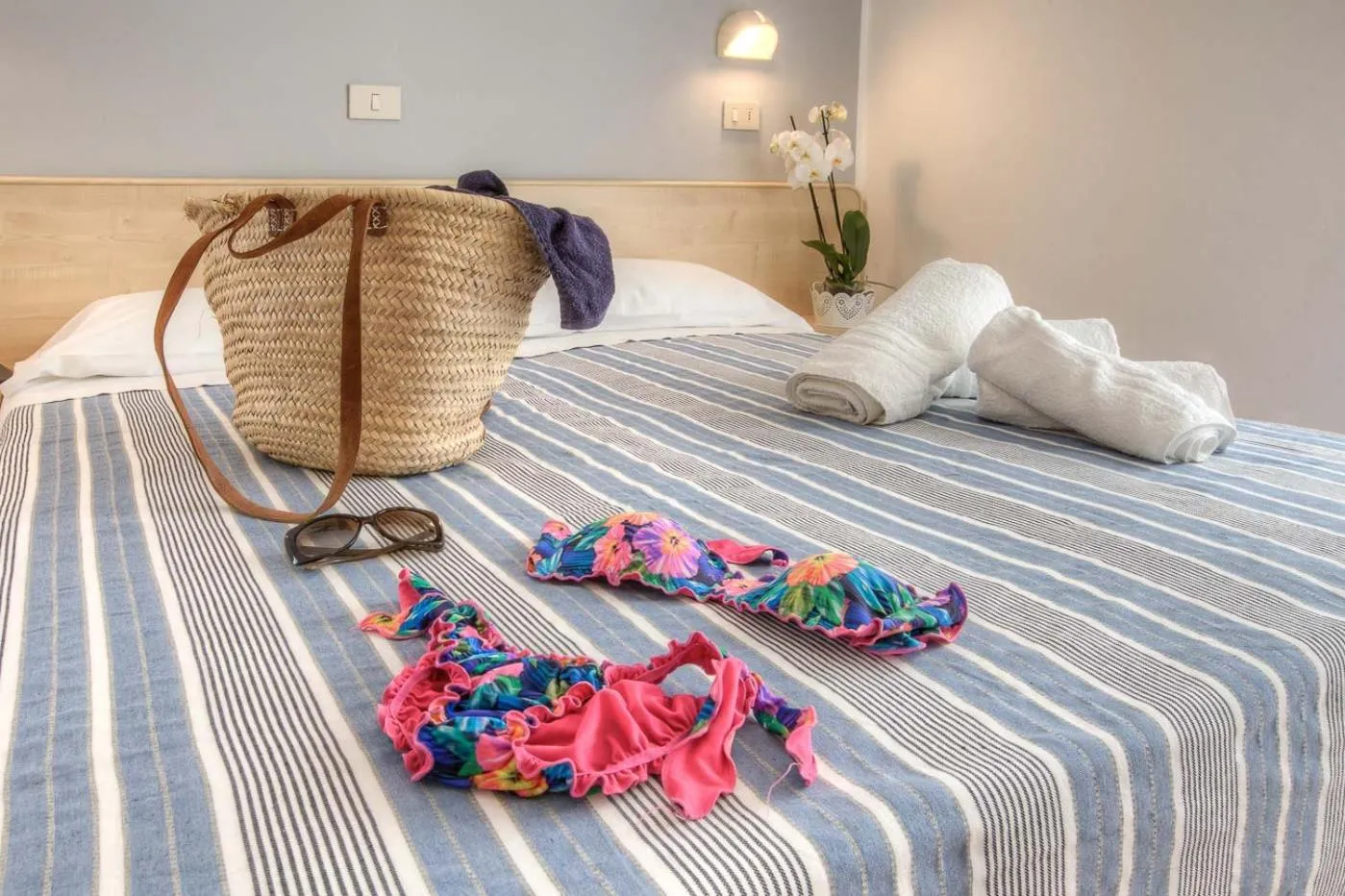 Bed in Hotel Nautico
