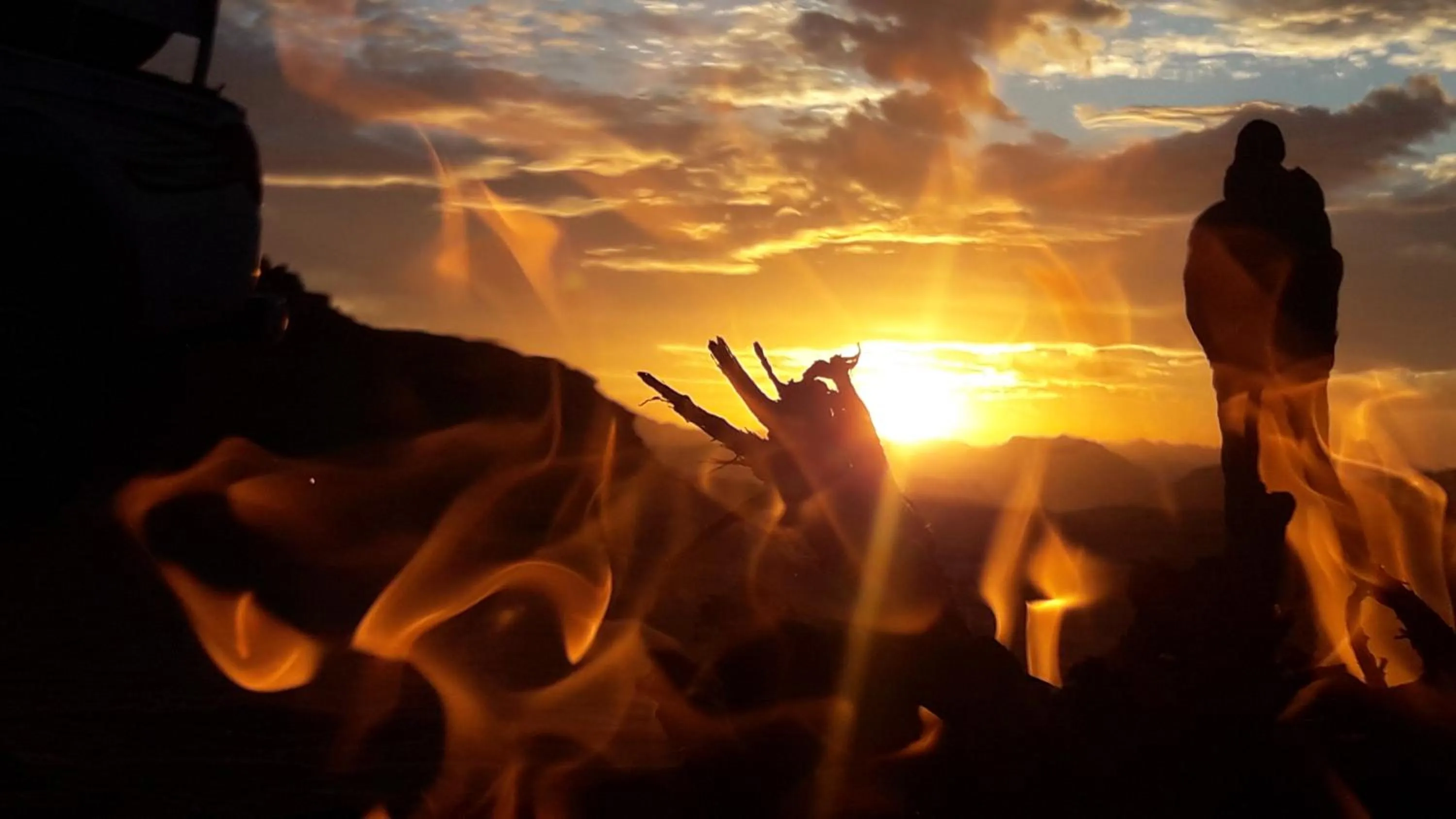 Sunset in WadiRum Mobile Camp