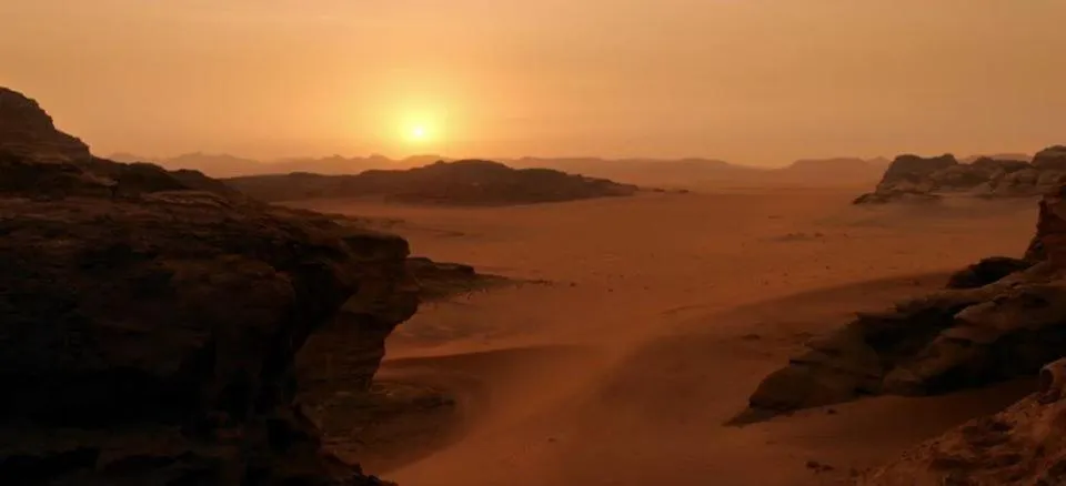 Natural landscape in WadiRum Mobile Camp