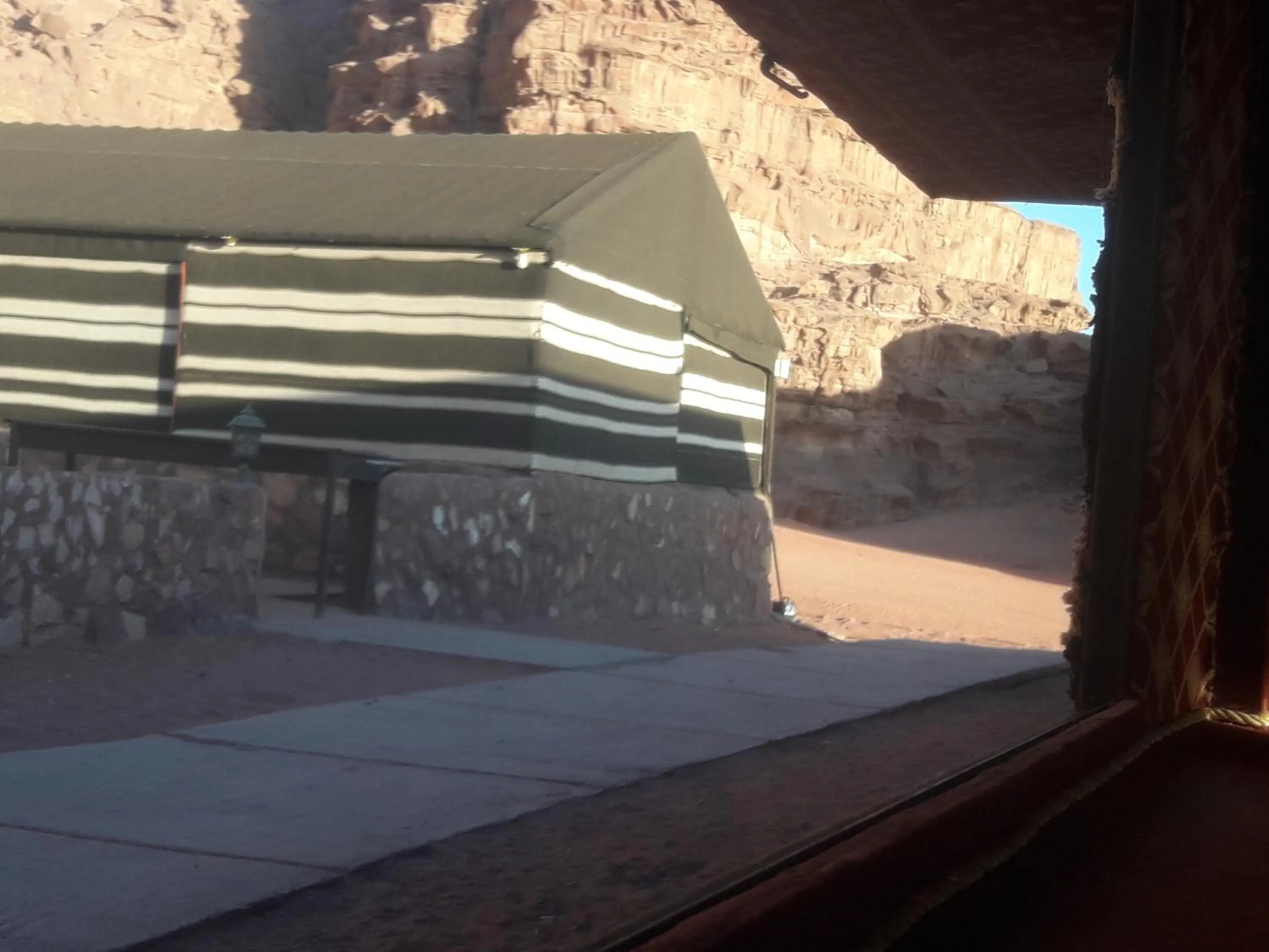Patio in WadiRum Mobile Camp