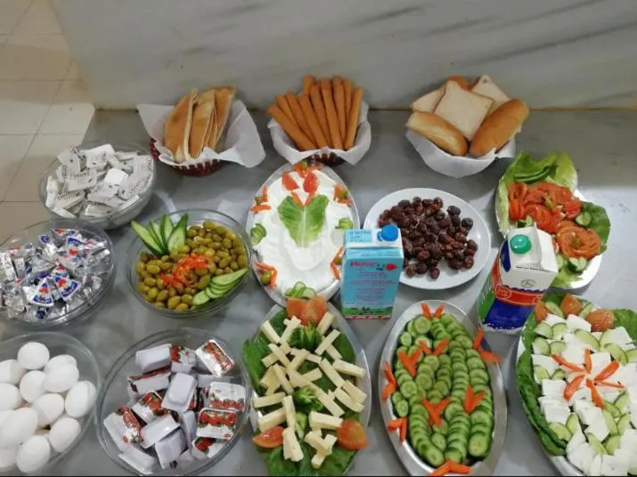 Food in WadiRum Mobile Camp