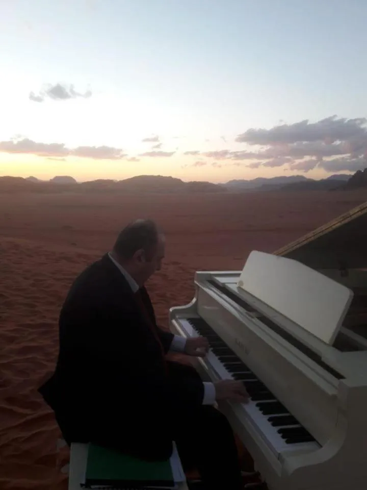 People in WadiRum Mobile Camp