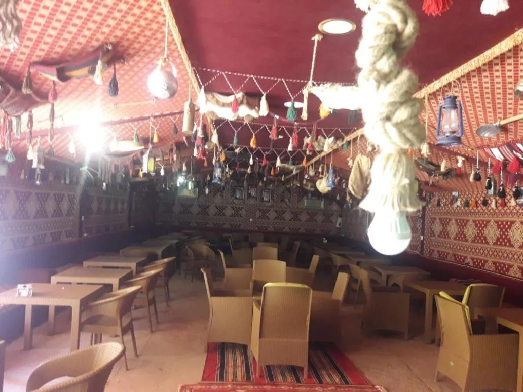 Seating area in WadiRum Mobile Camp