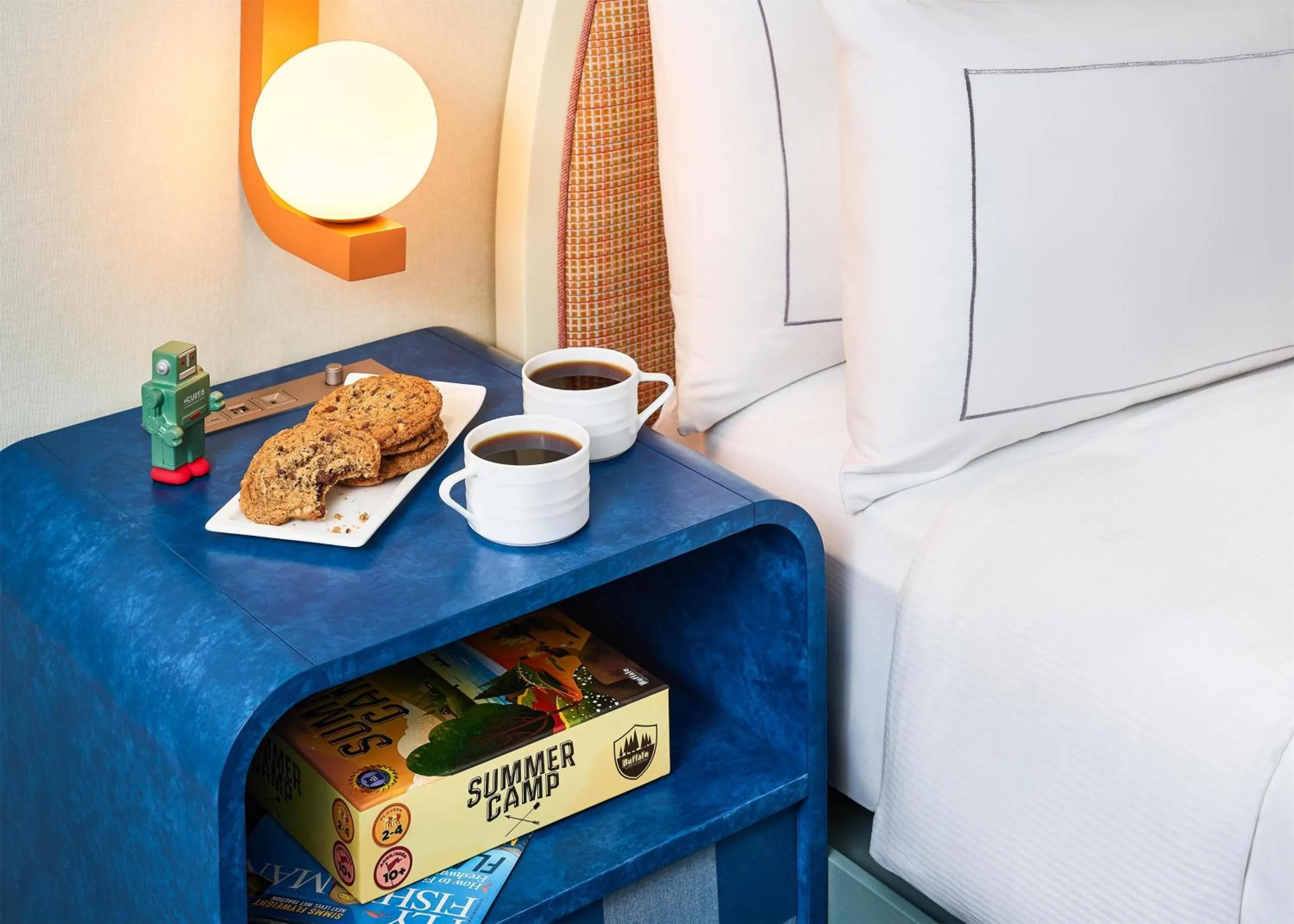 Bed in the Curtis Denver - A DoubleTree by Hilton Hotel