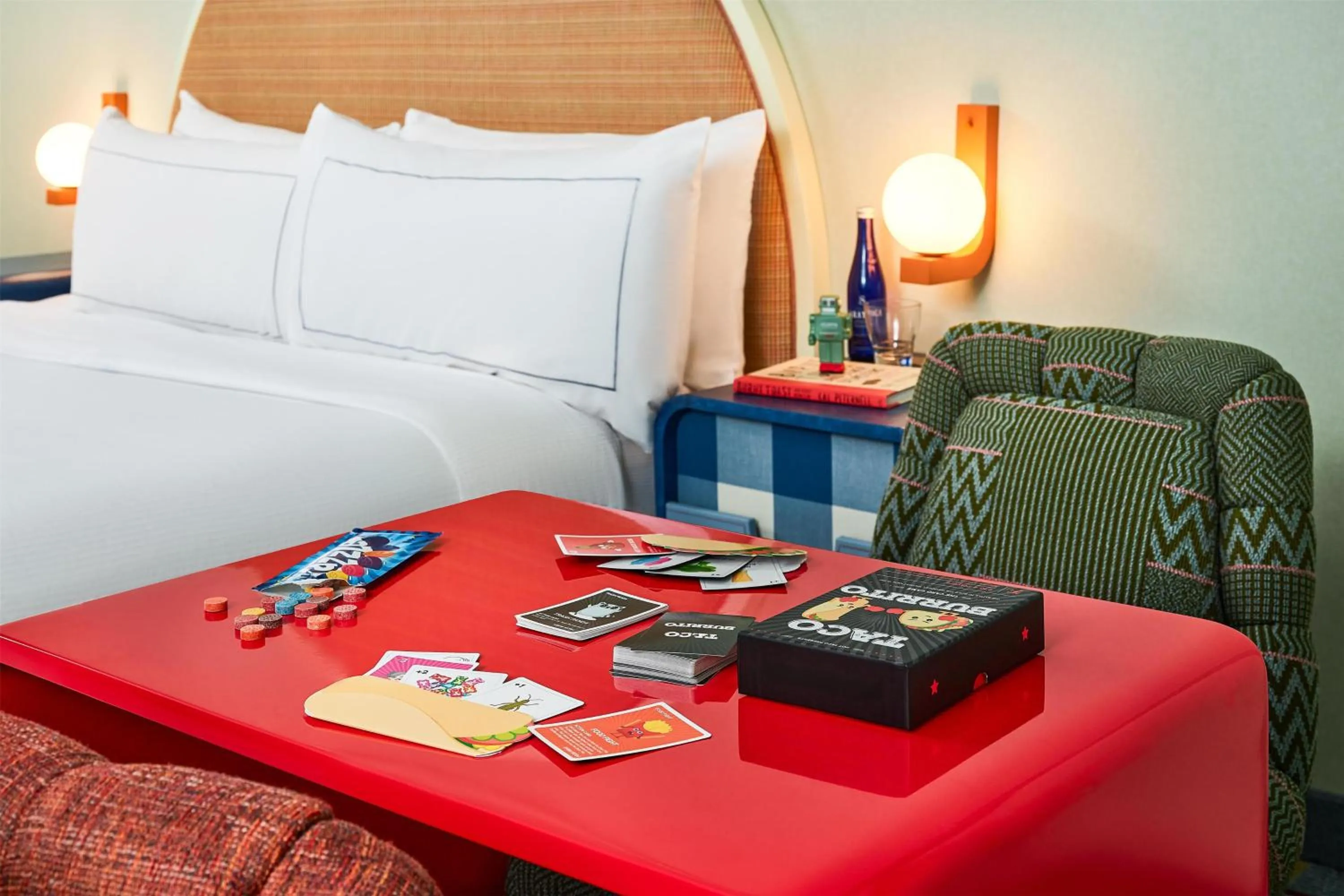 Bed in the Curtis Denver - A DoubleTree by Hilton Hotel