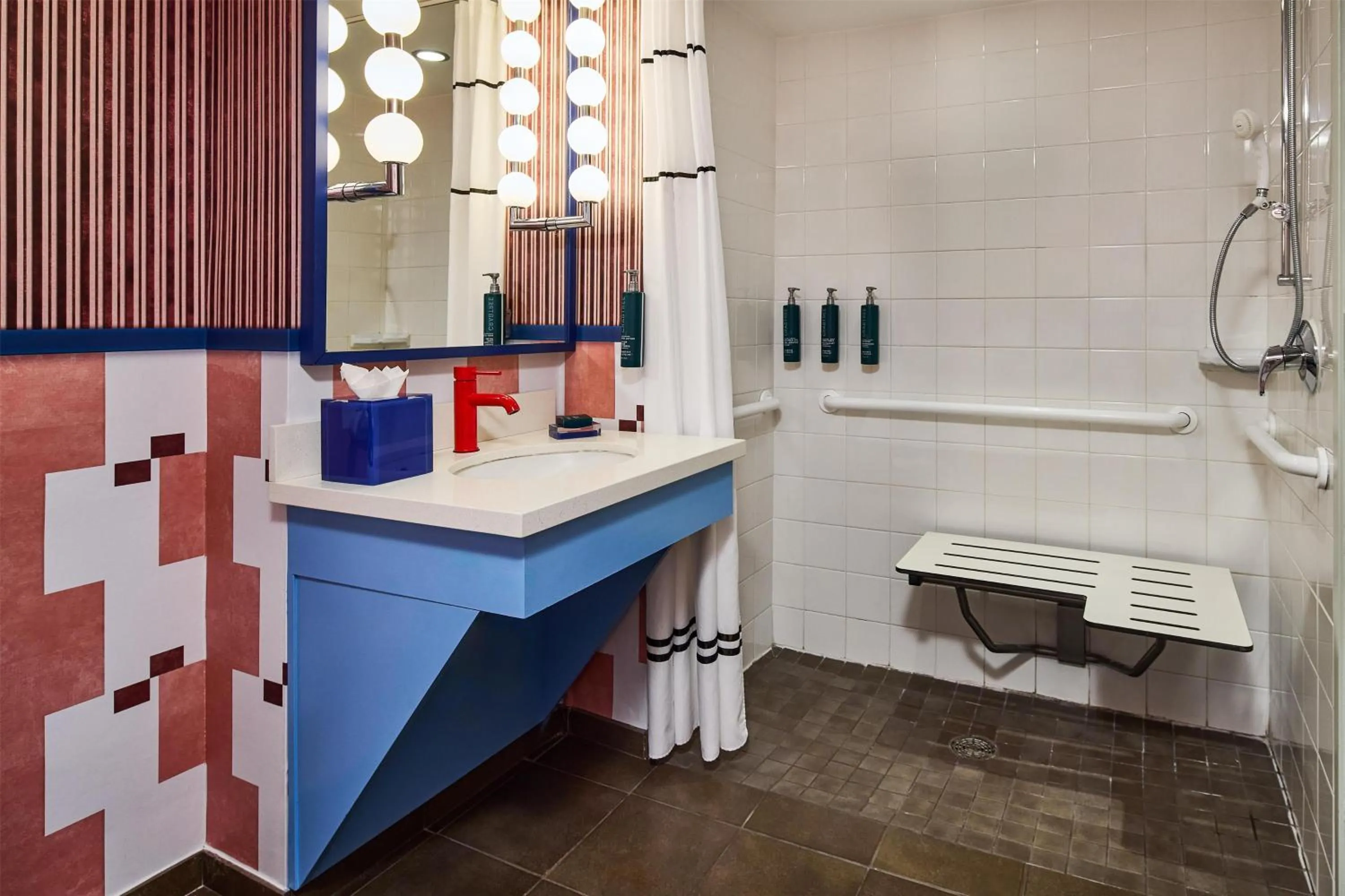 Bathroom in the Curtis Denver - A DoubleTree by Hilton Hotel