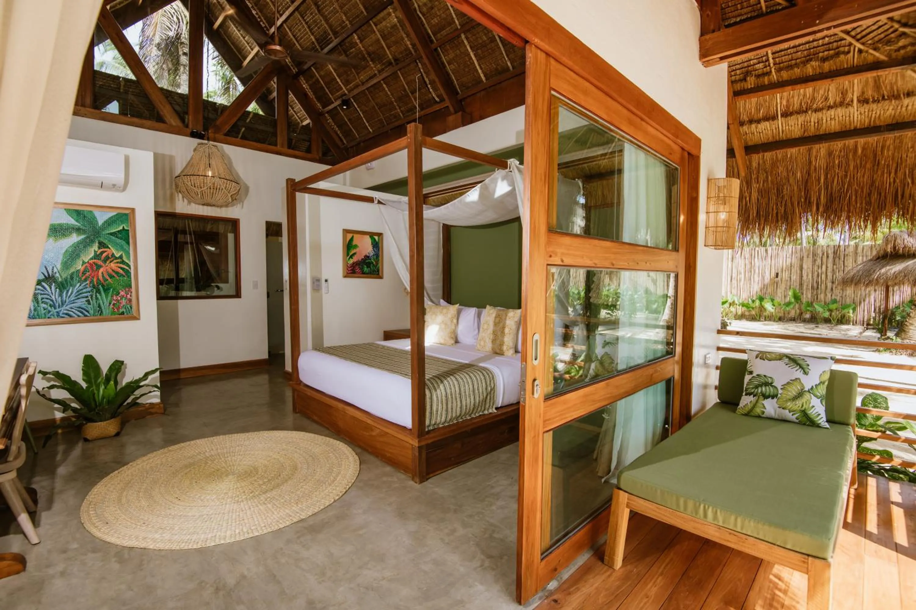 Patio, Bed in Las Palmas Villas and Casitas Siargao