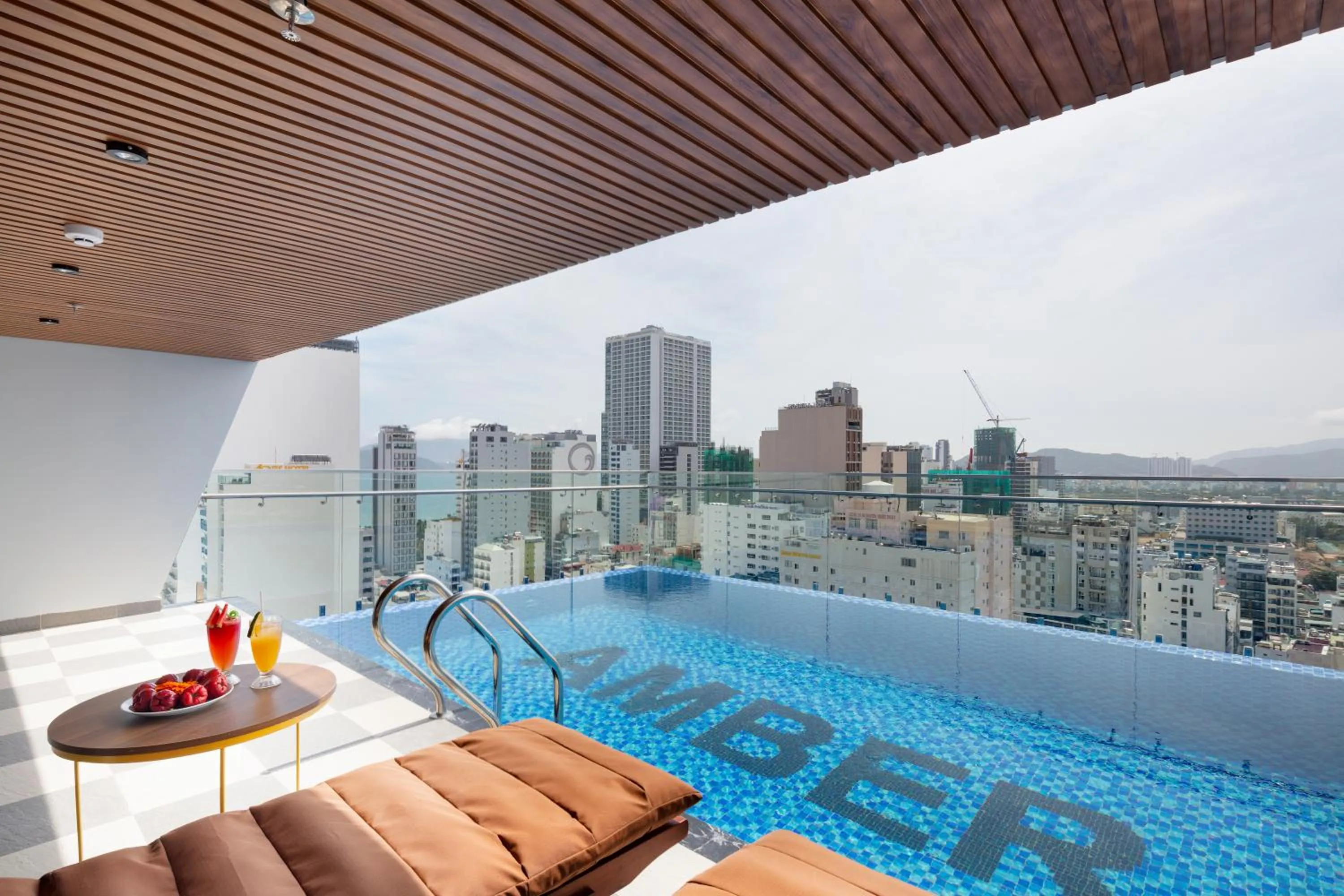 Pool view in Amber Hotel managed by HT