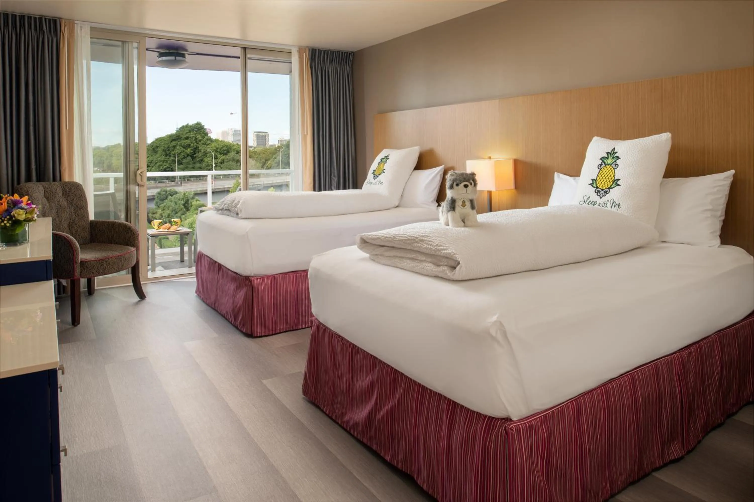 Bed in Staypineapple, Hotel Rose, Downtown Portland