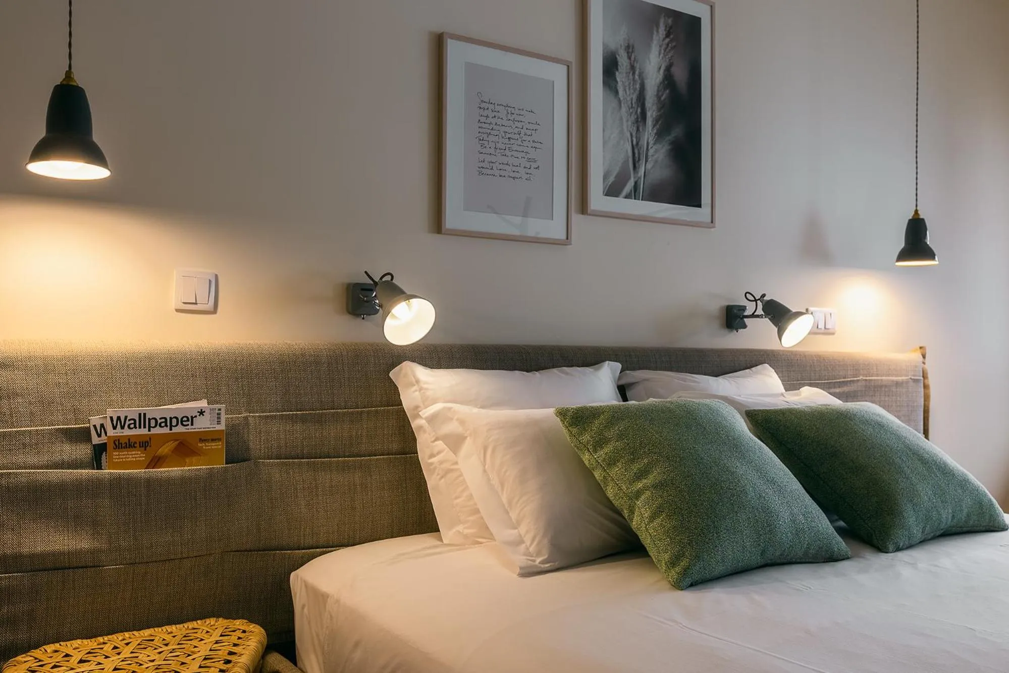 Bed in Three House Hotel