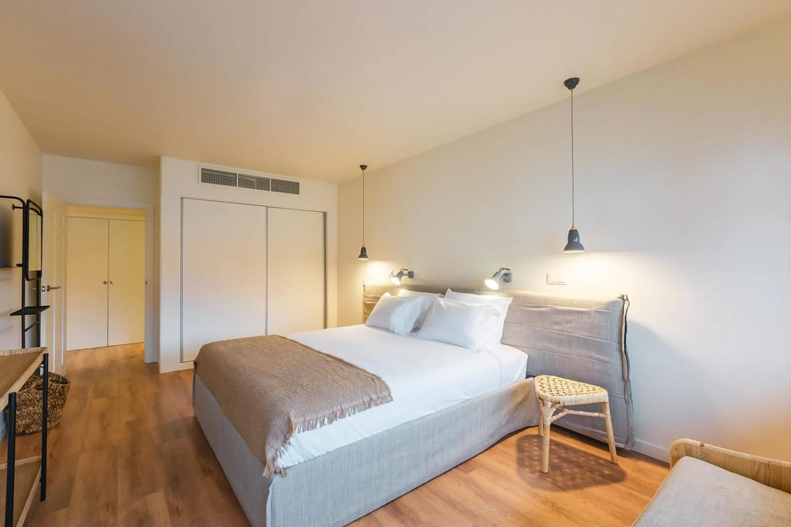 Bed in Three House Hotel