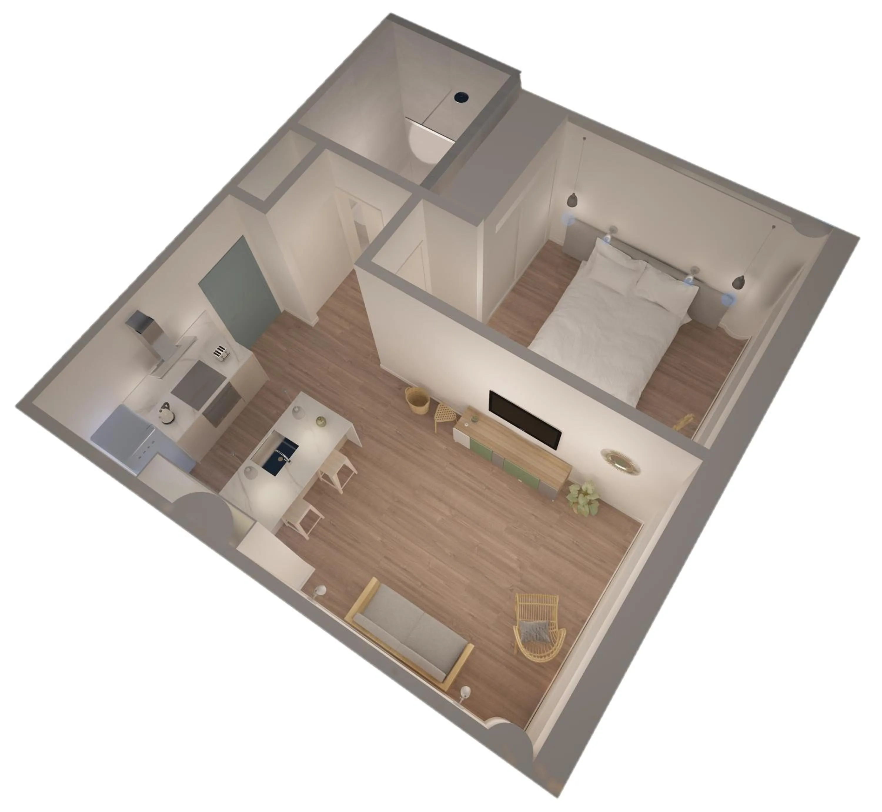 Floor plan in Three House Hotel