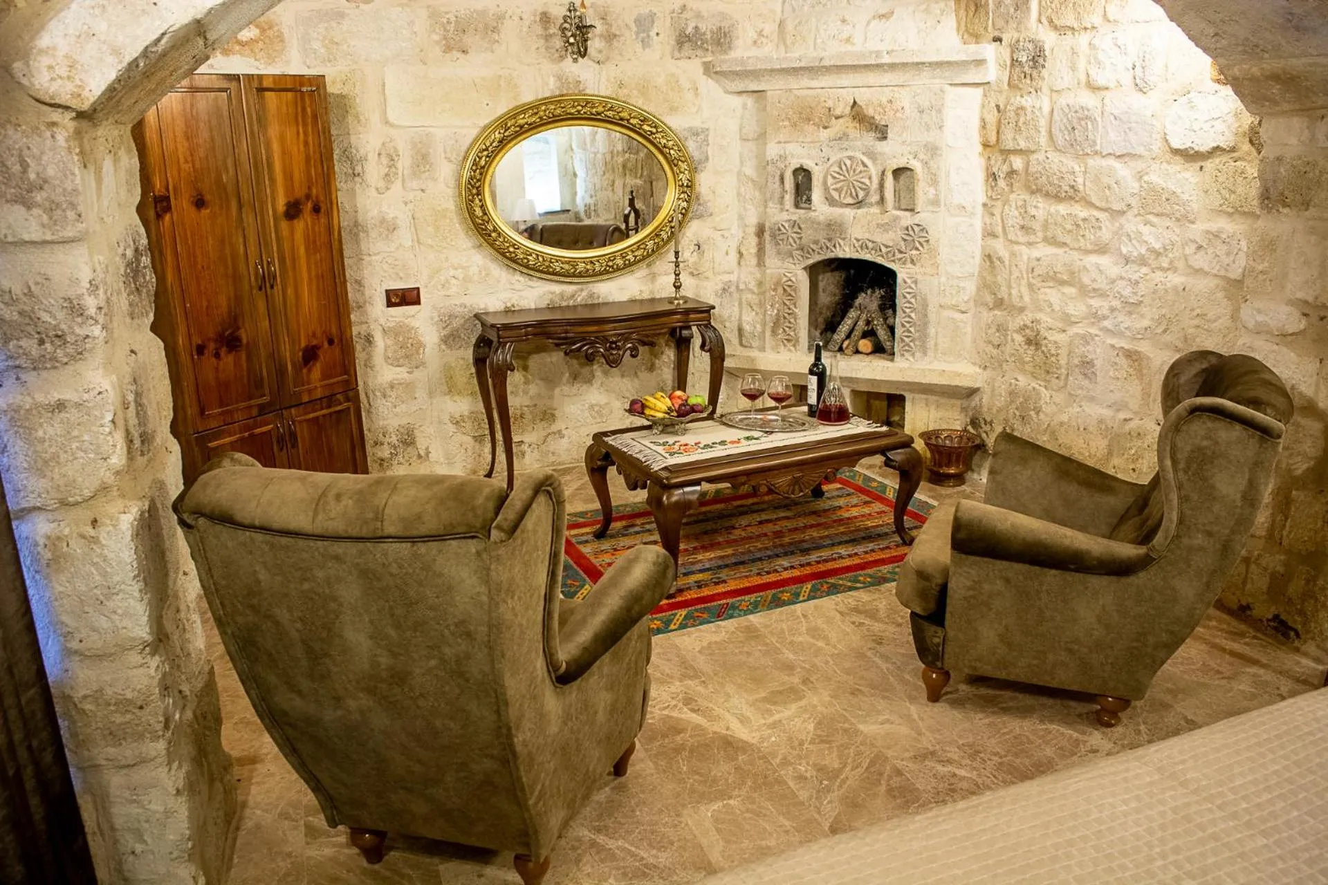 Living room in Zeydem Suites