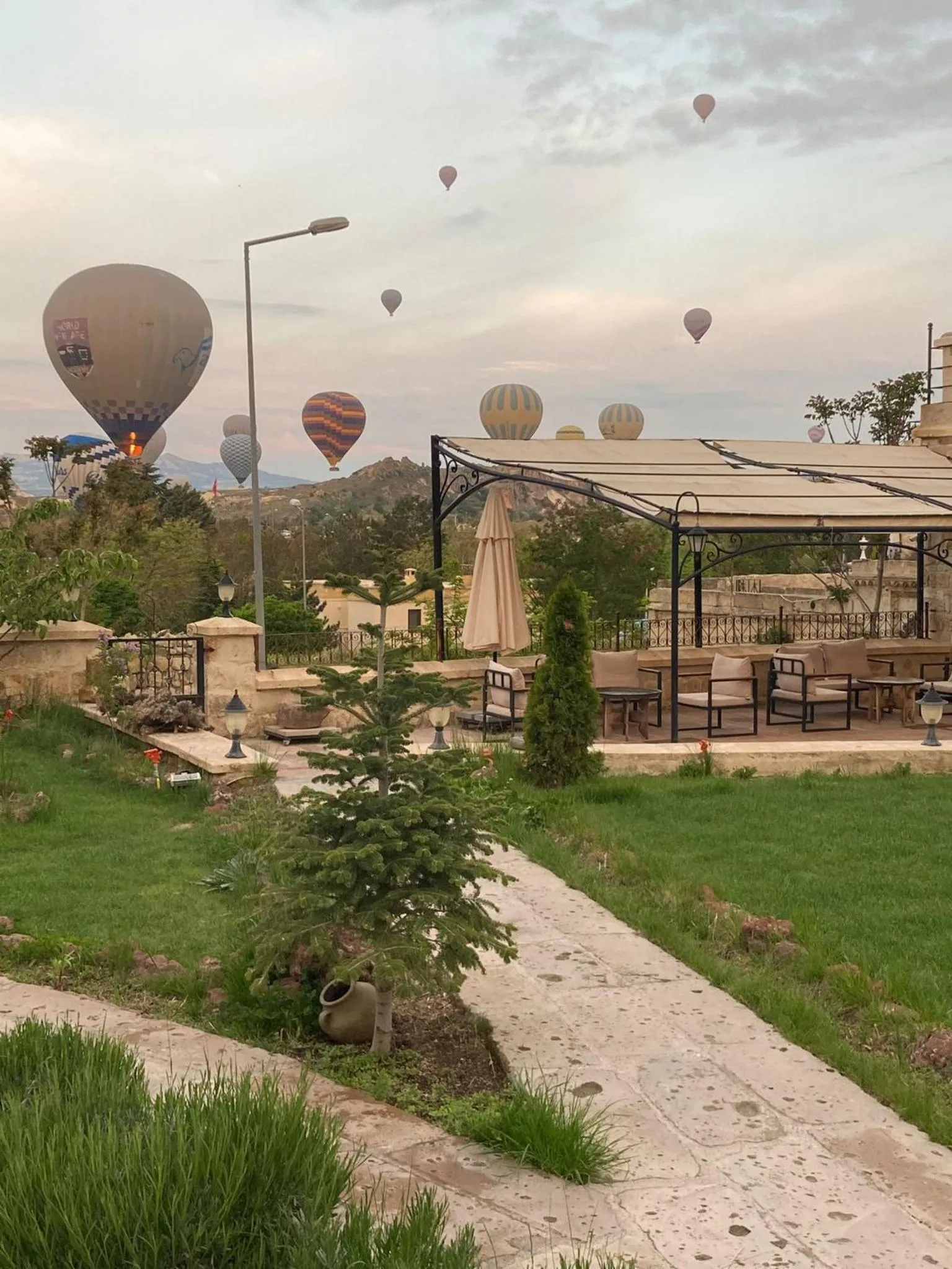 Garden view in Zeydem Suites