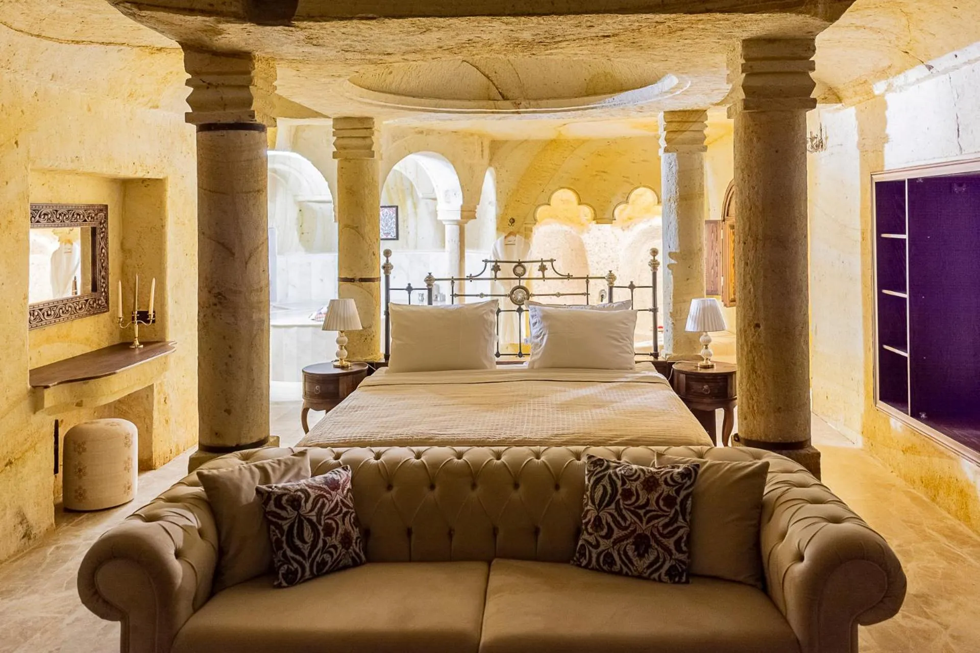 Living room, Bed in Zeydem Suites