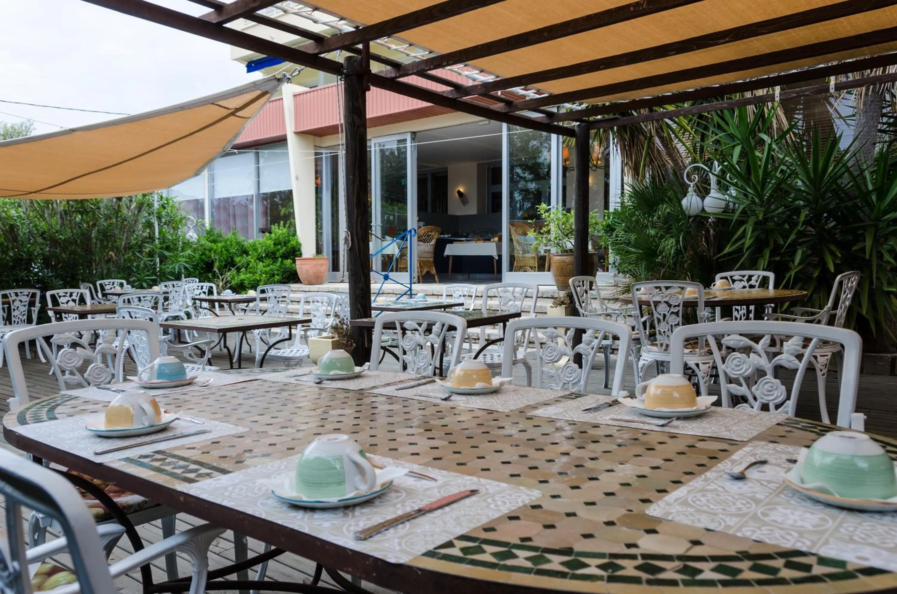 Patio in Cap Nègre Hôtel