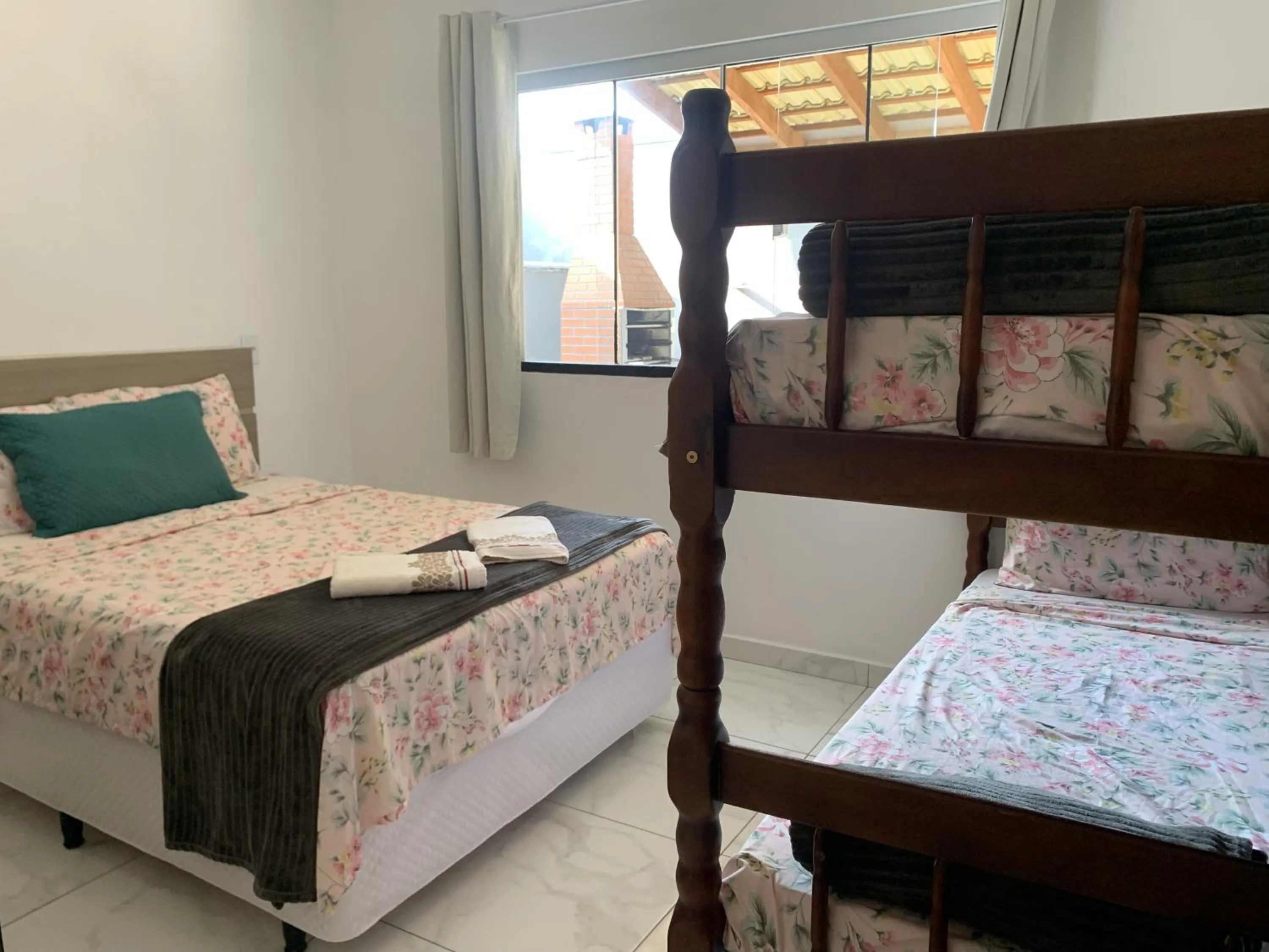 Bed in Casa do Lago - Condomínio de Casas para aluguel diário e de Temporada