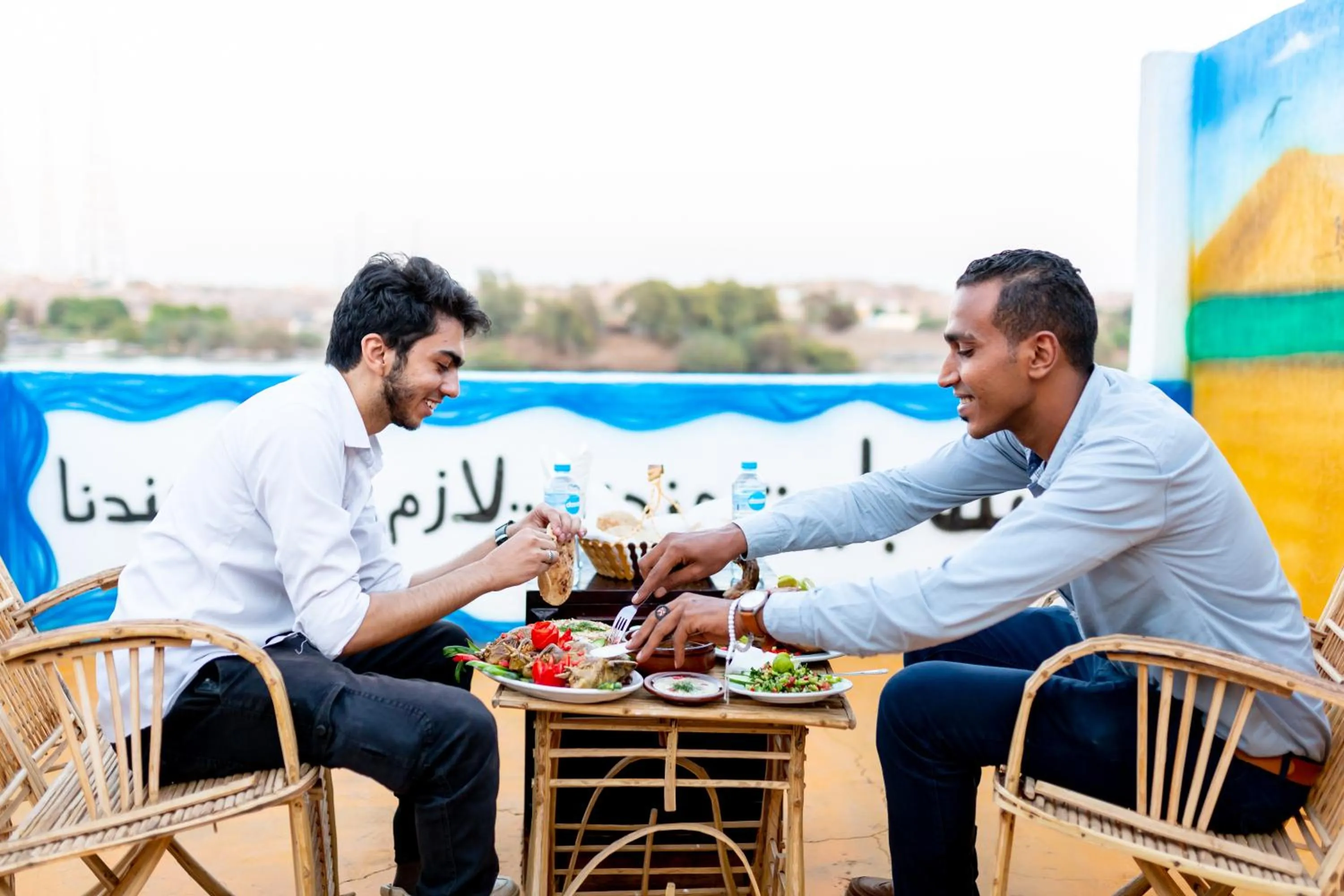 Food and drinks in Opal privat nubian hotel