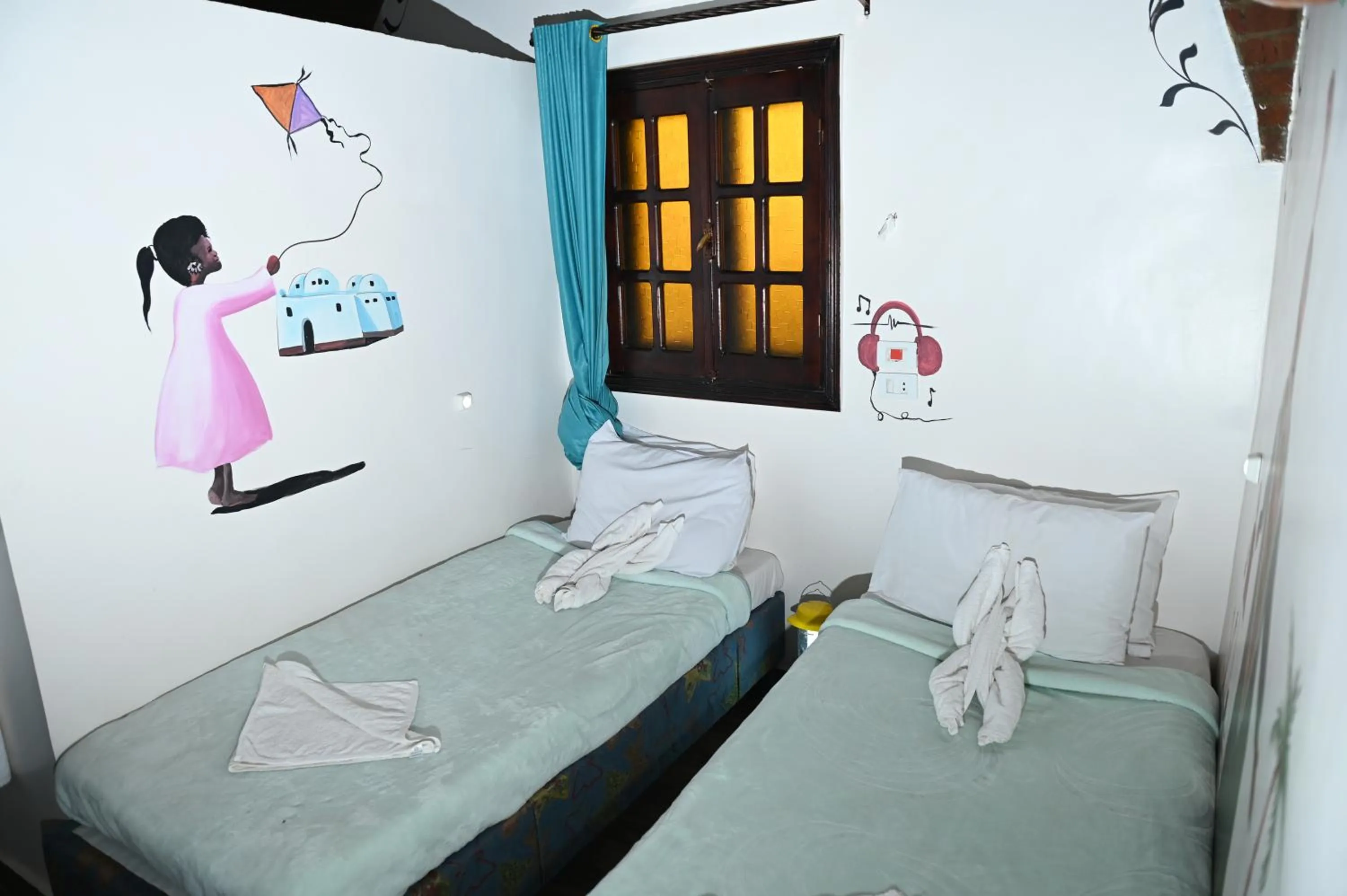 Bed in Opal privat nubian hotel