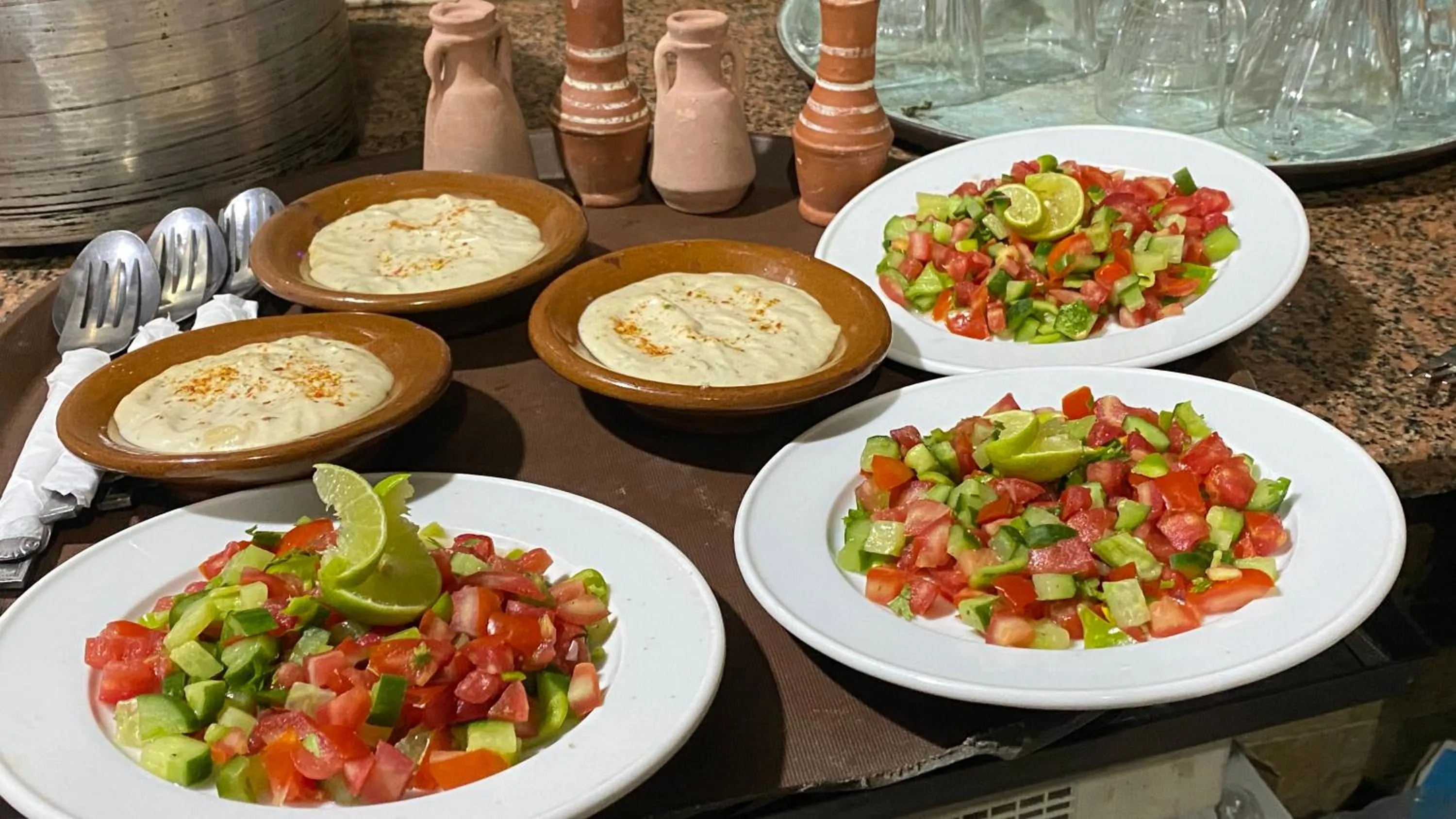 Food in Opal privat nubian hotel