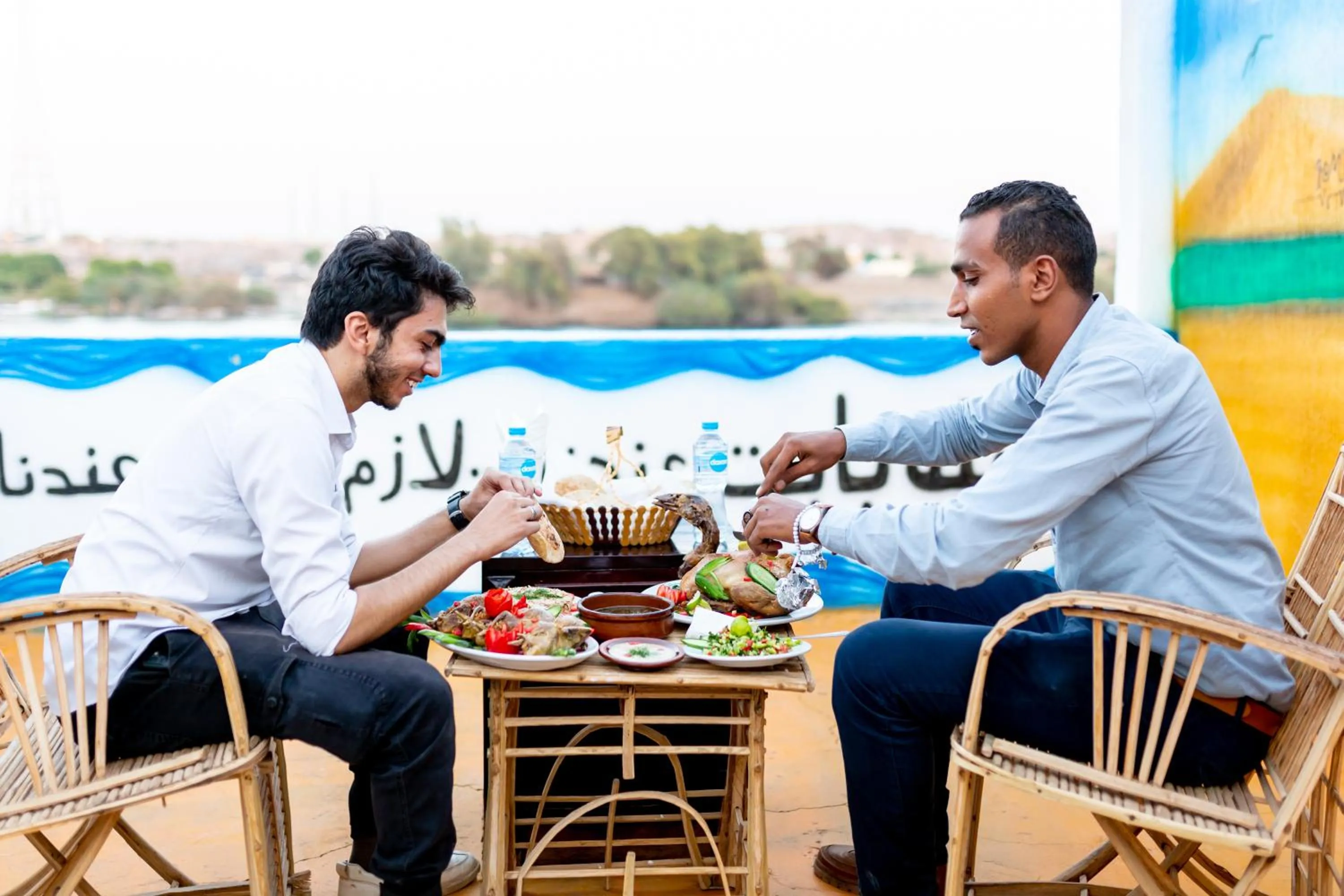 Food and drinks in Opal privat nubian hotel