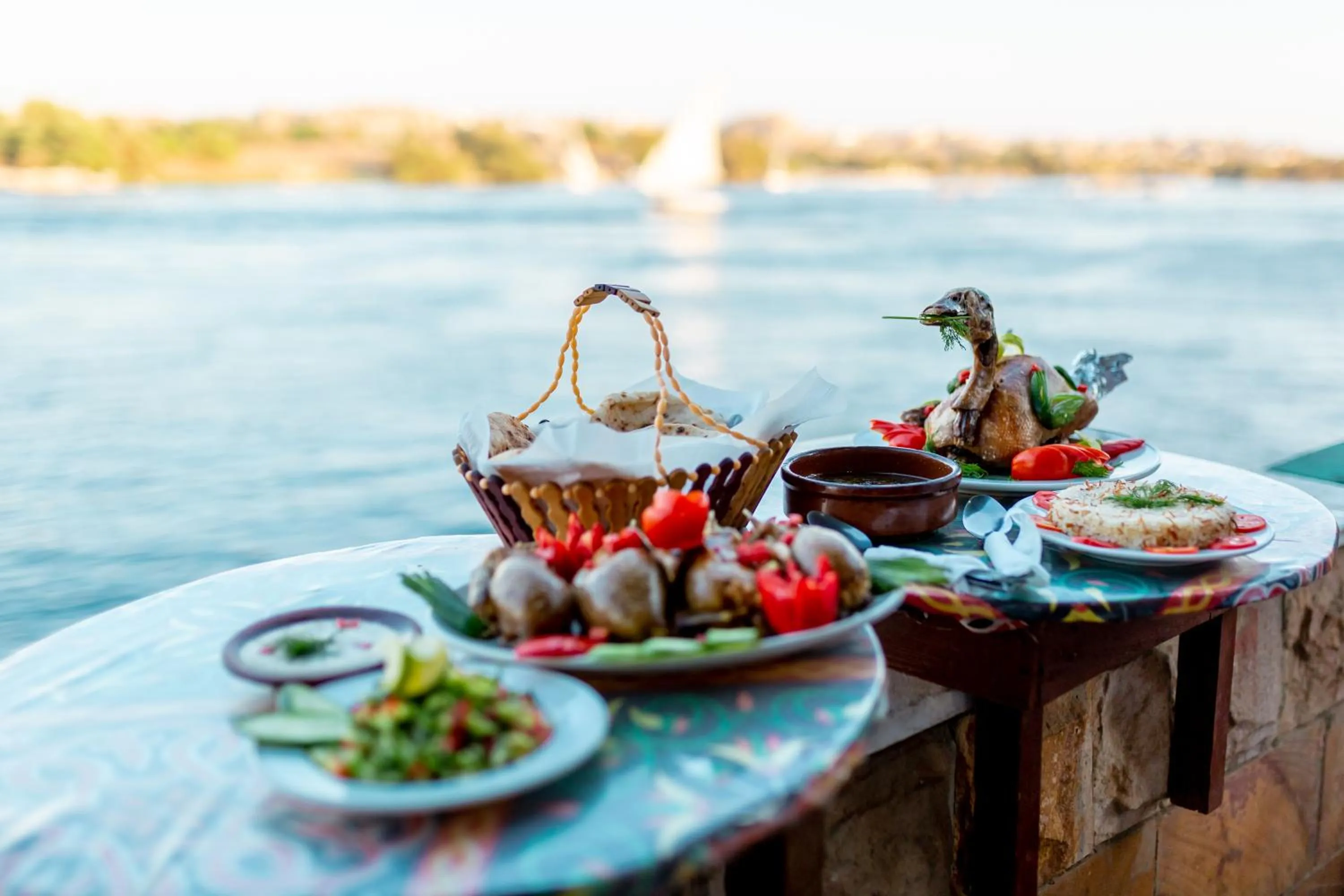 Food and drinks in Opal privat nubian hotel