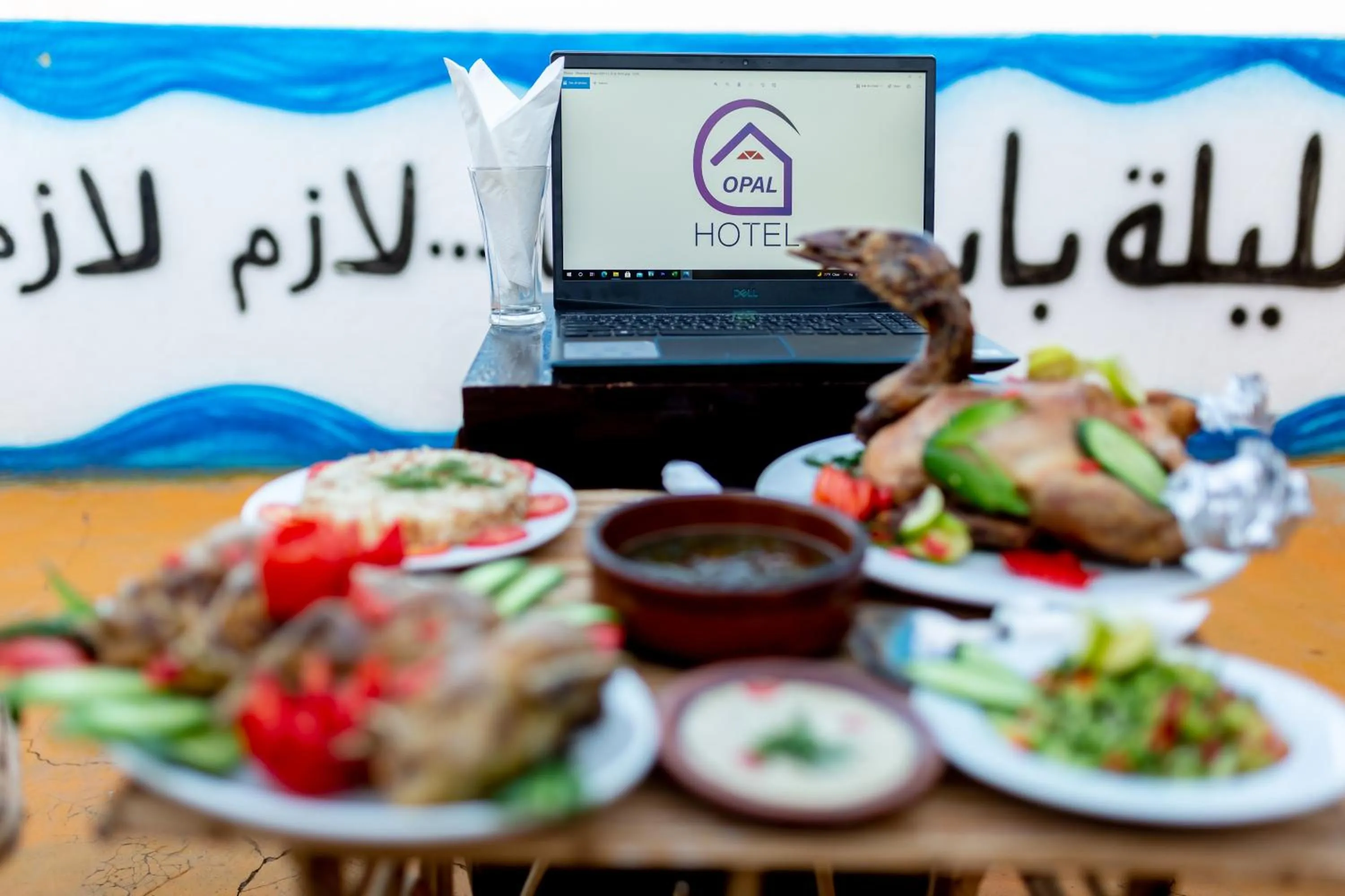 Food and drinks in Opal privat nubian hotel