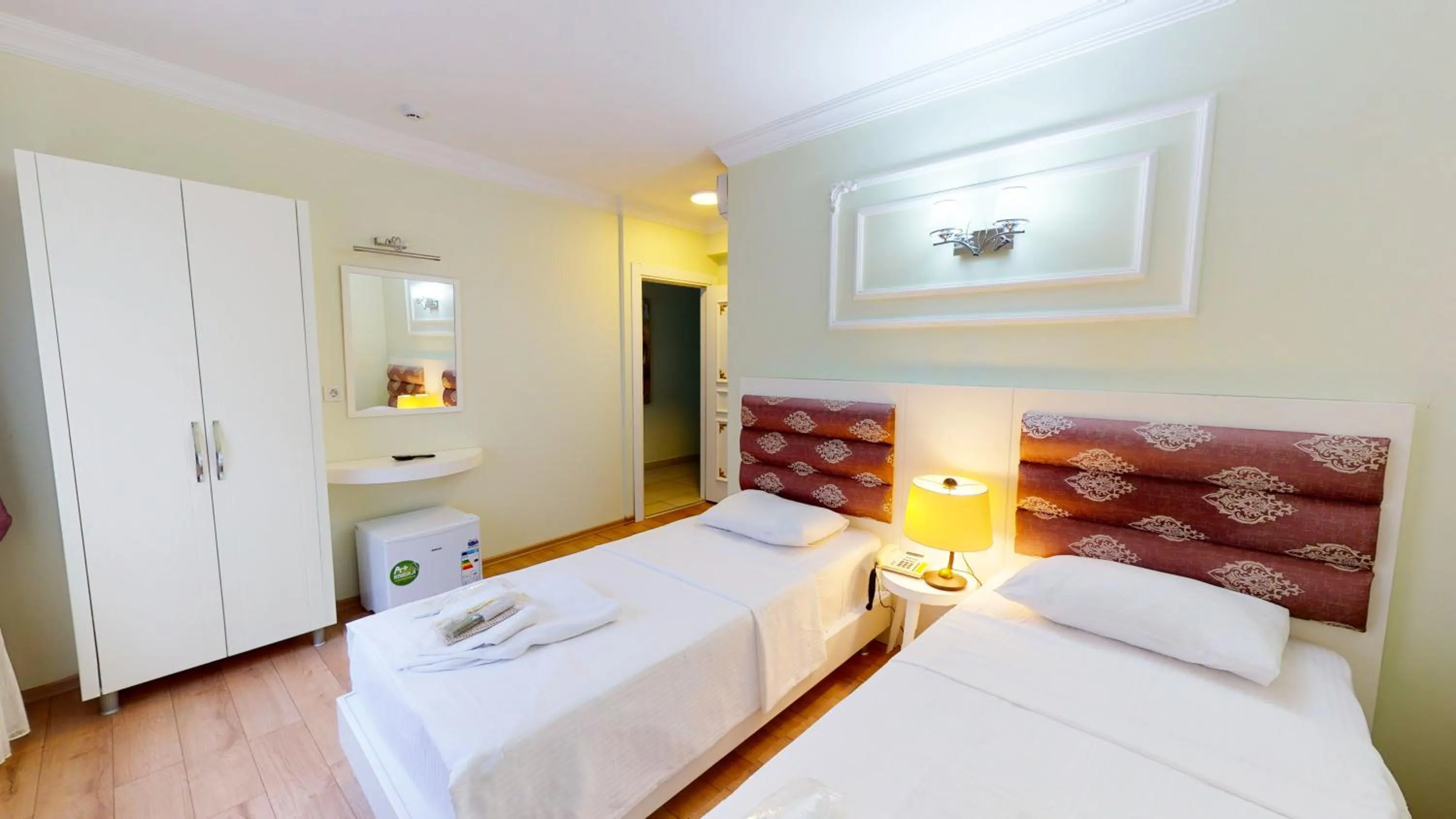 Bed in The Wolf Hotel