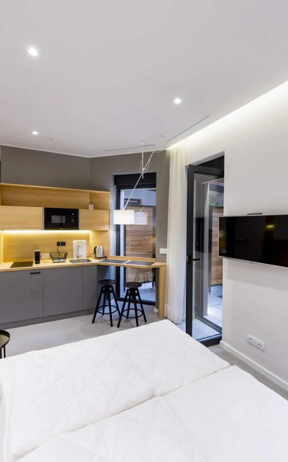 Bedroom, Bed in Teanna Lux Apartments