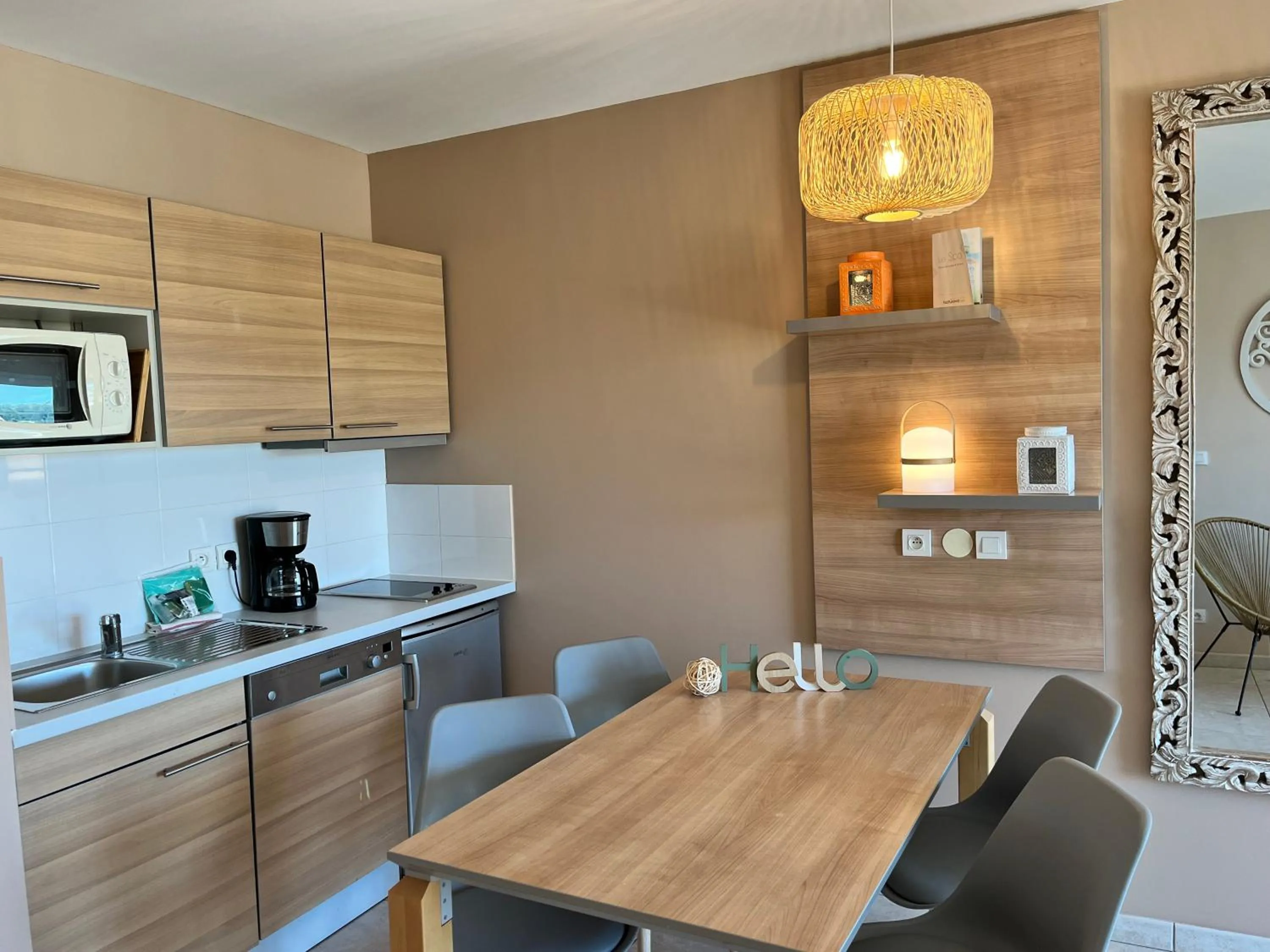 stove in Résidence Hôtelière Natureva & Spa