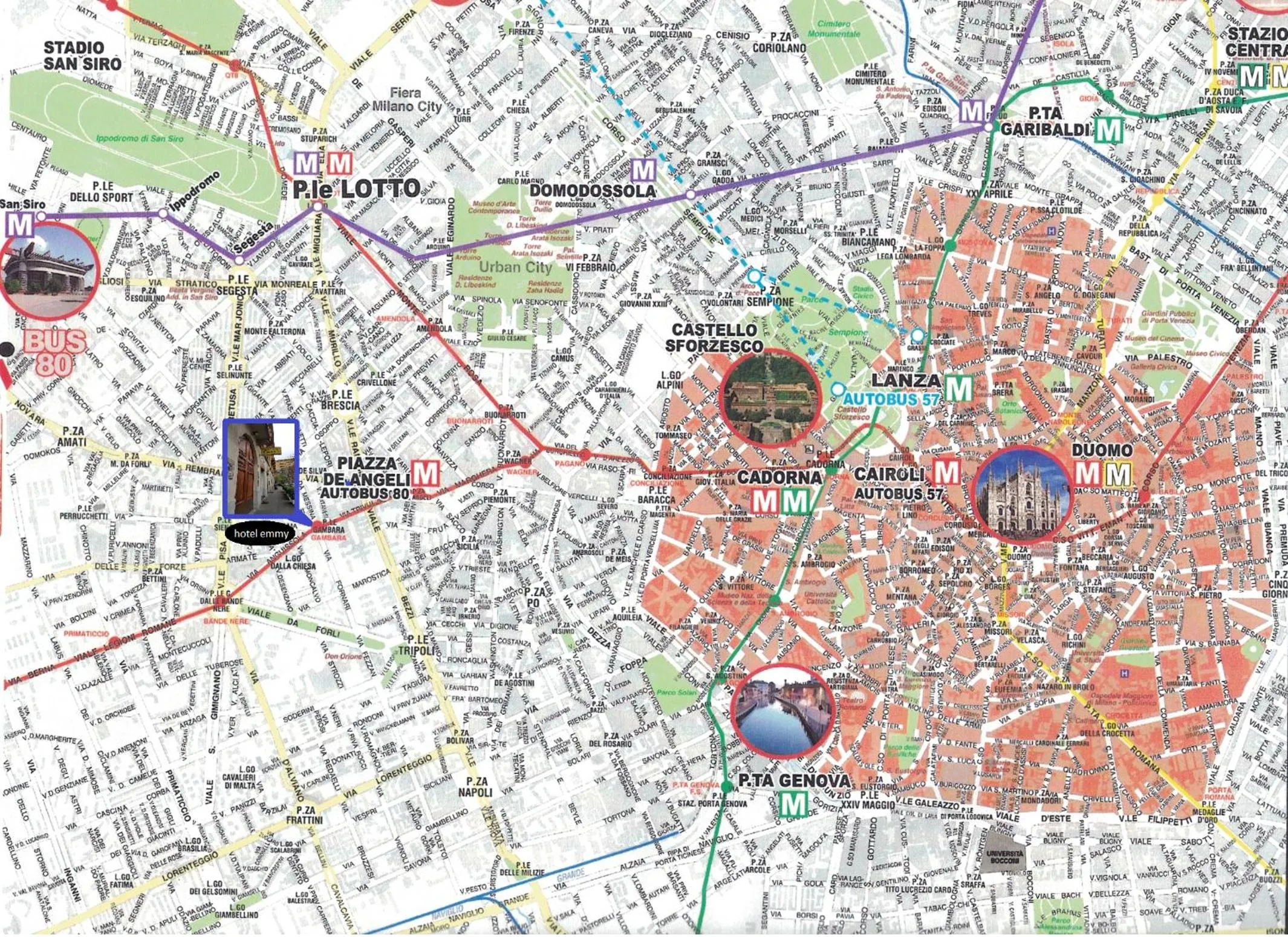 Location in Hotel Emmy