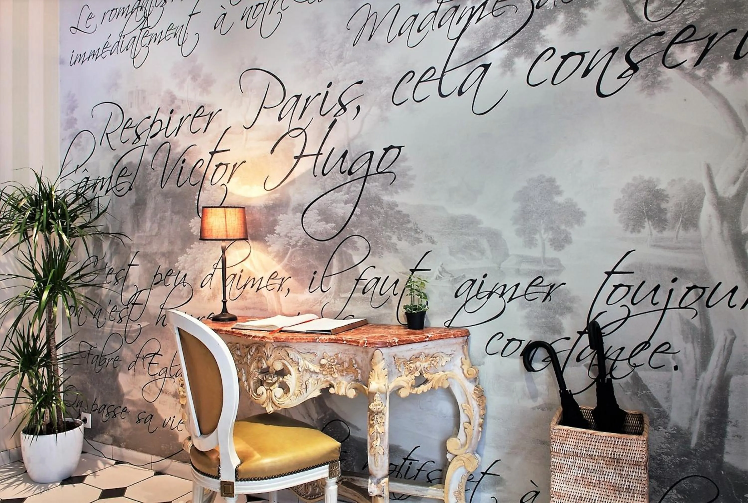 Lobby or reception in Hotel Romance Malesherbes by Patrick Hayat