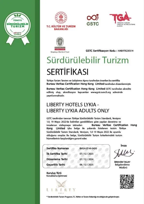 Certificate/Award in Liberty Lykia Adults Only