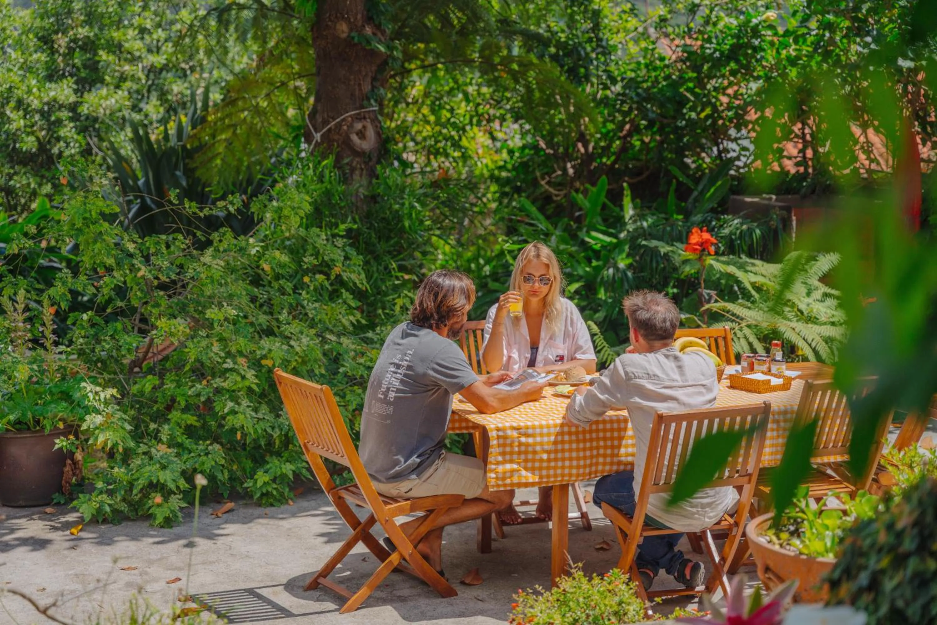 Patio in Madeira Surf Lodge
