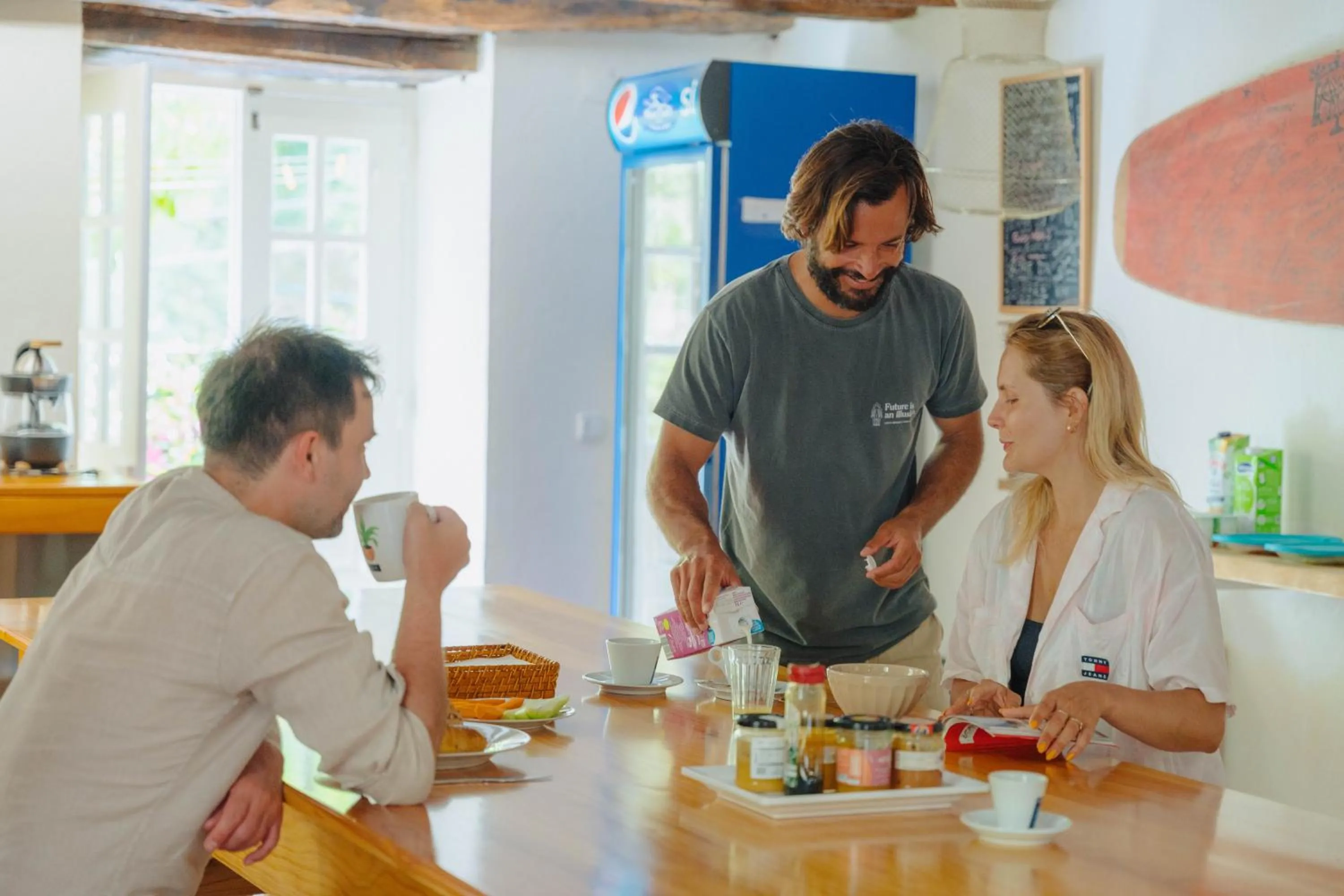People in Madeira Surf Lodge