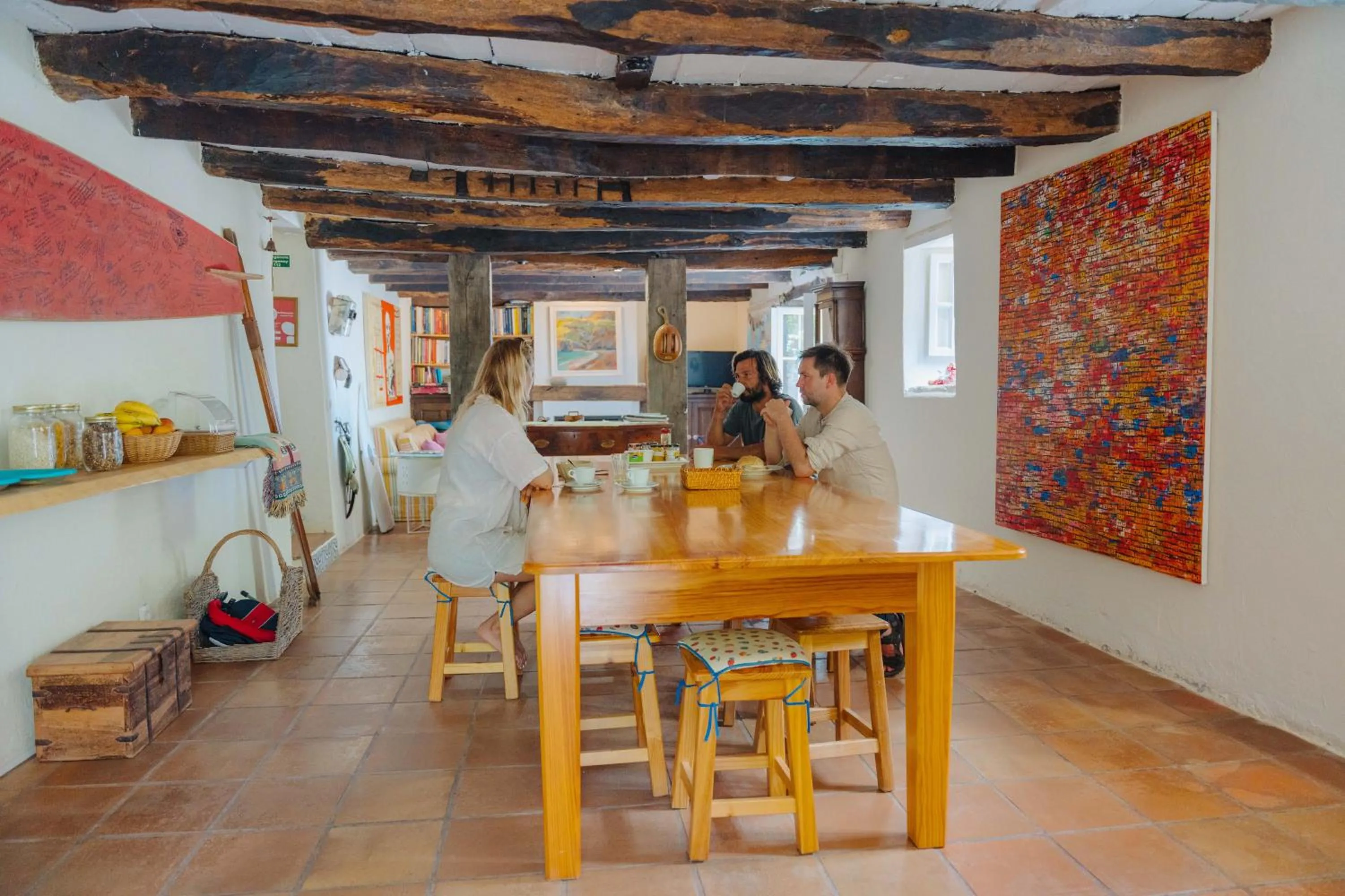 People in Madeira Surf Lodge