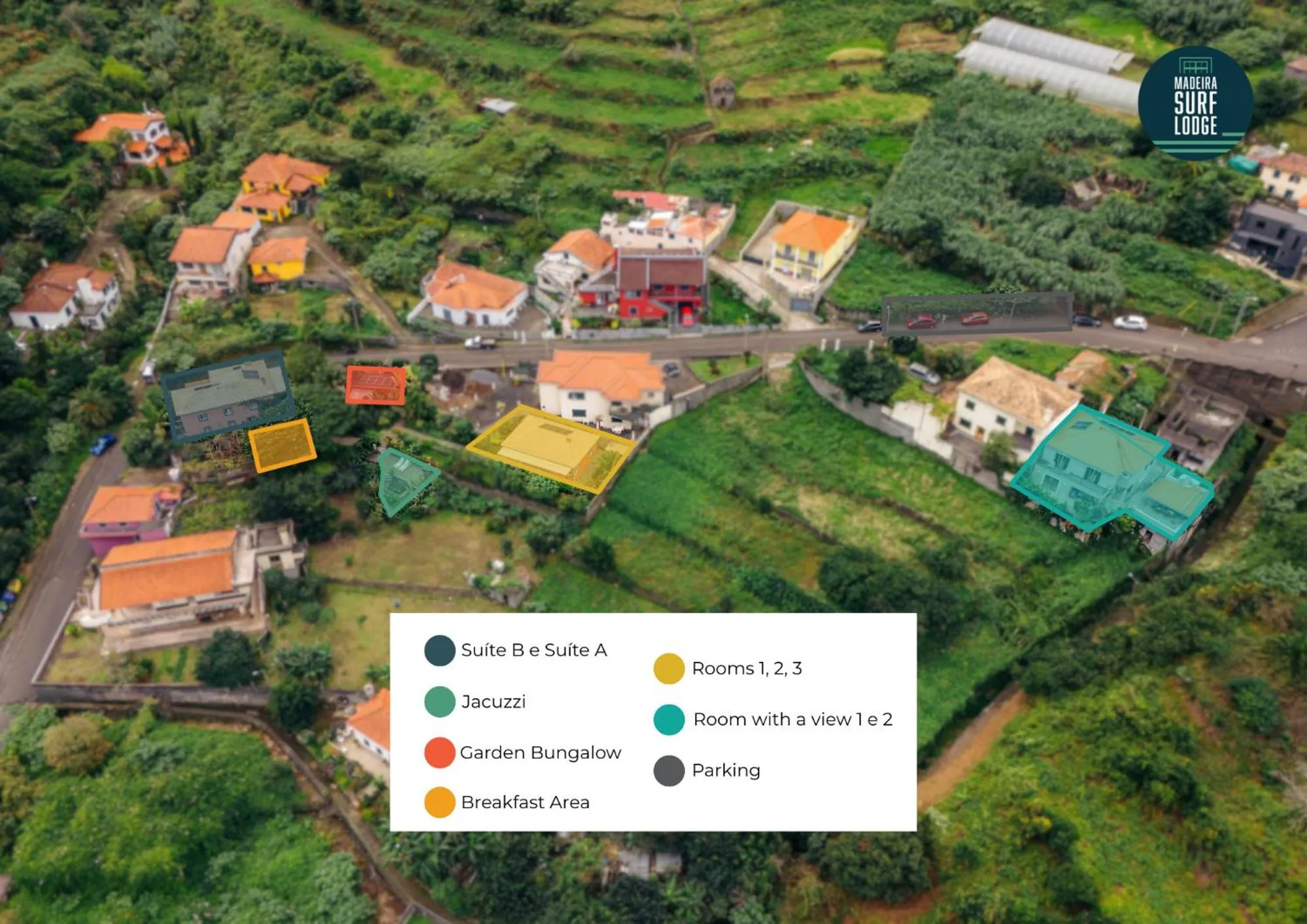 Property building in Madeira Surf Lodge