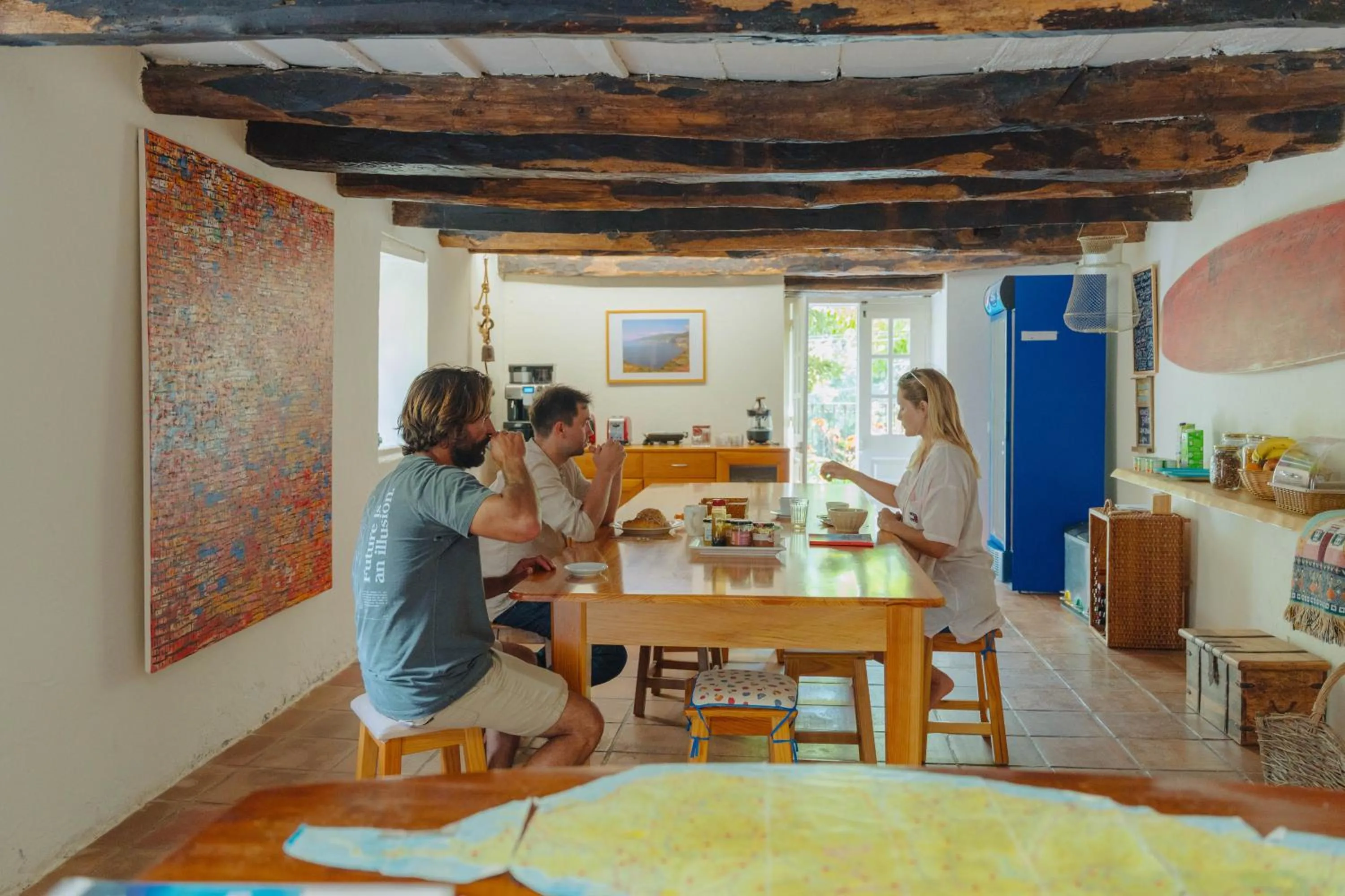 People in Madeira Surf Lodge