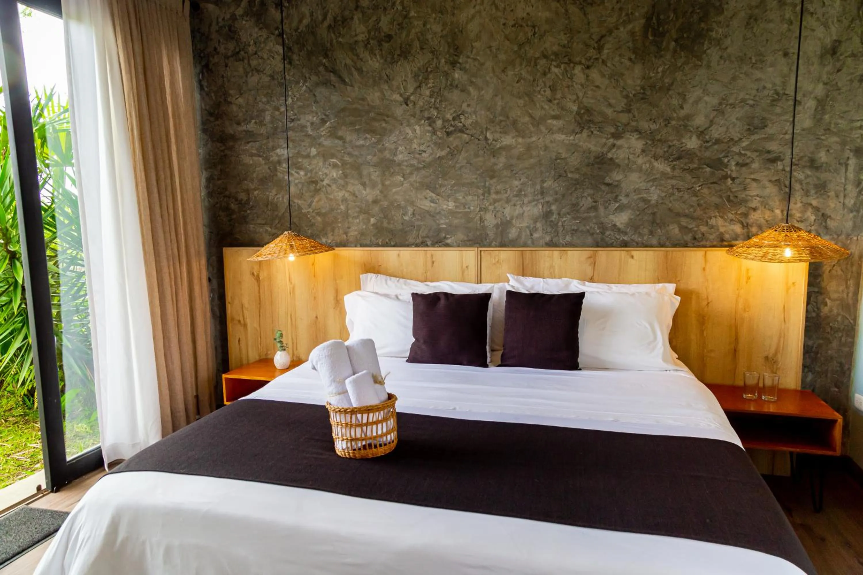 Bed in Ecohotel Monte Tierra Habitaciones y Glamping