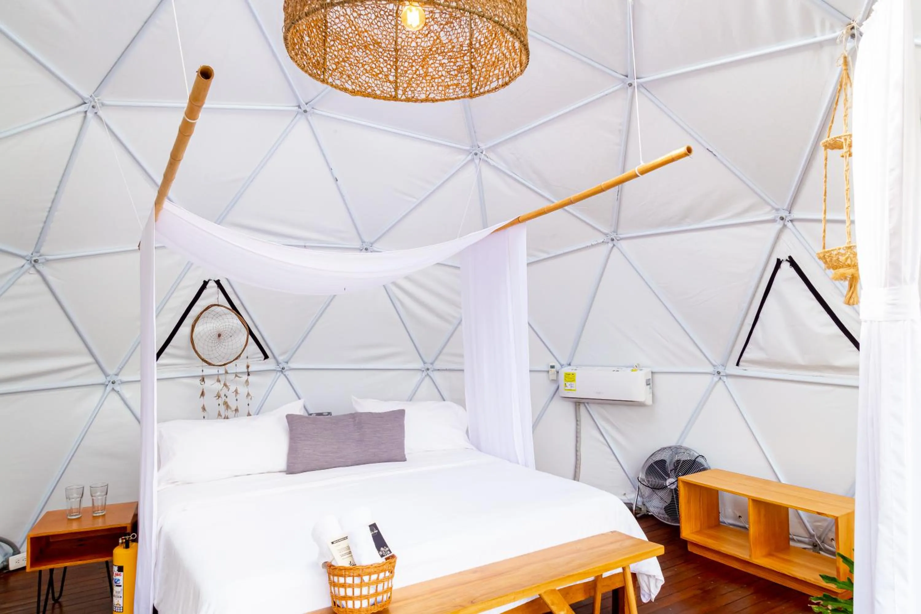 Bed in Ecohotel Monte Tierra Habitaciones y Glamping